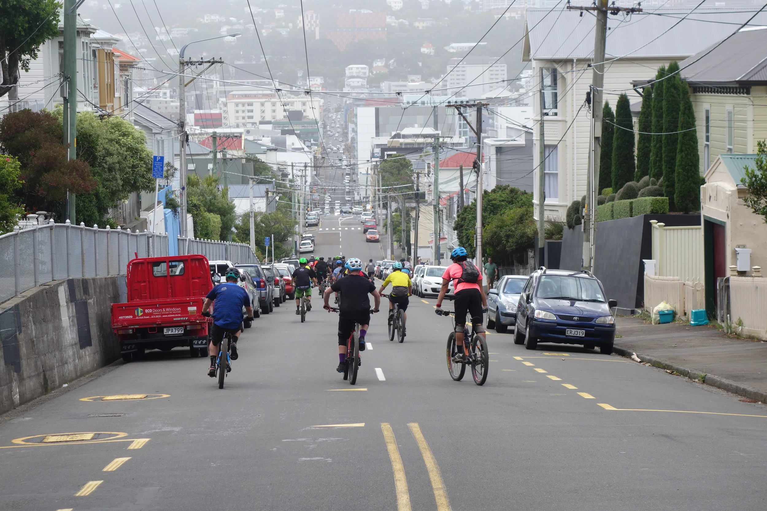 Gangs of marauding bikers hooning through the city streets. I bet there were a few letters to the editor of the Dominion Post that evening.