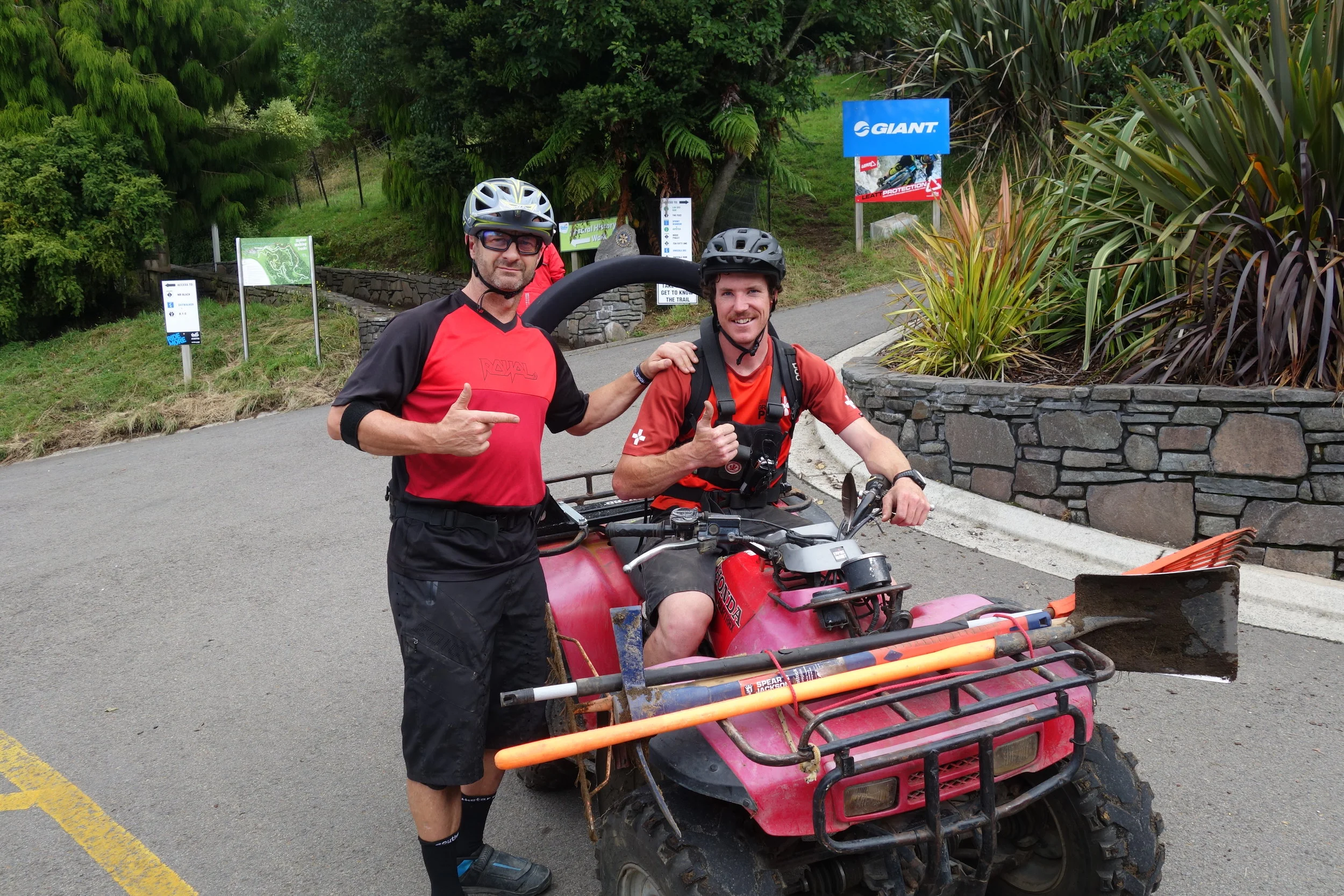 It's the safest place on earth with first aider/trail groomers like Mike Robertson on the job.