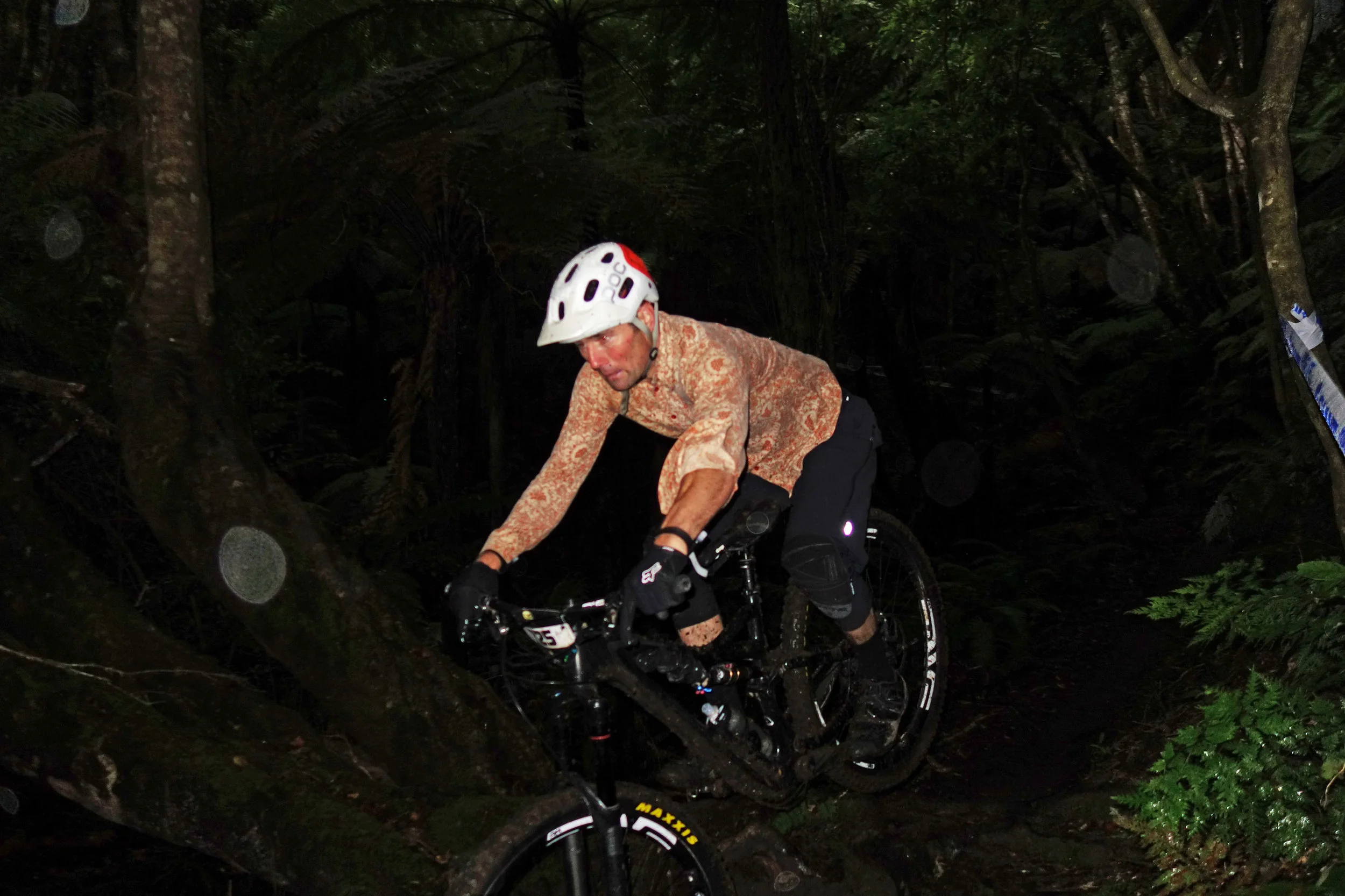 Mike Spanbroek is the most anti-trend riding buddy I have...and one of the fastest. Not too sure why he wore his going-out shirt but it will never be the same after the heavens opened. Stage 3 and the rain starts and doesn't stop for a couple of hours.(by this time the Pros were only at stage 1 ...yes they got shafted).