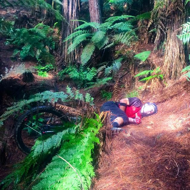 Jeff Carter takes me down the stupidest steepest trail where I surf the back wheel for 30 metres with my nutsuck jammed in my bikes swingarm. Thanks for the pic Jeff, I thought I had died and gone to heaven but it was just the sun shining in my eyes.... #F***ingloveenduro