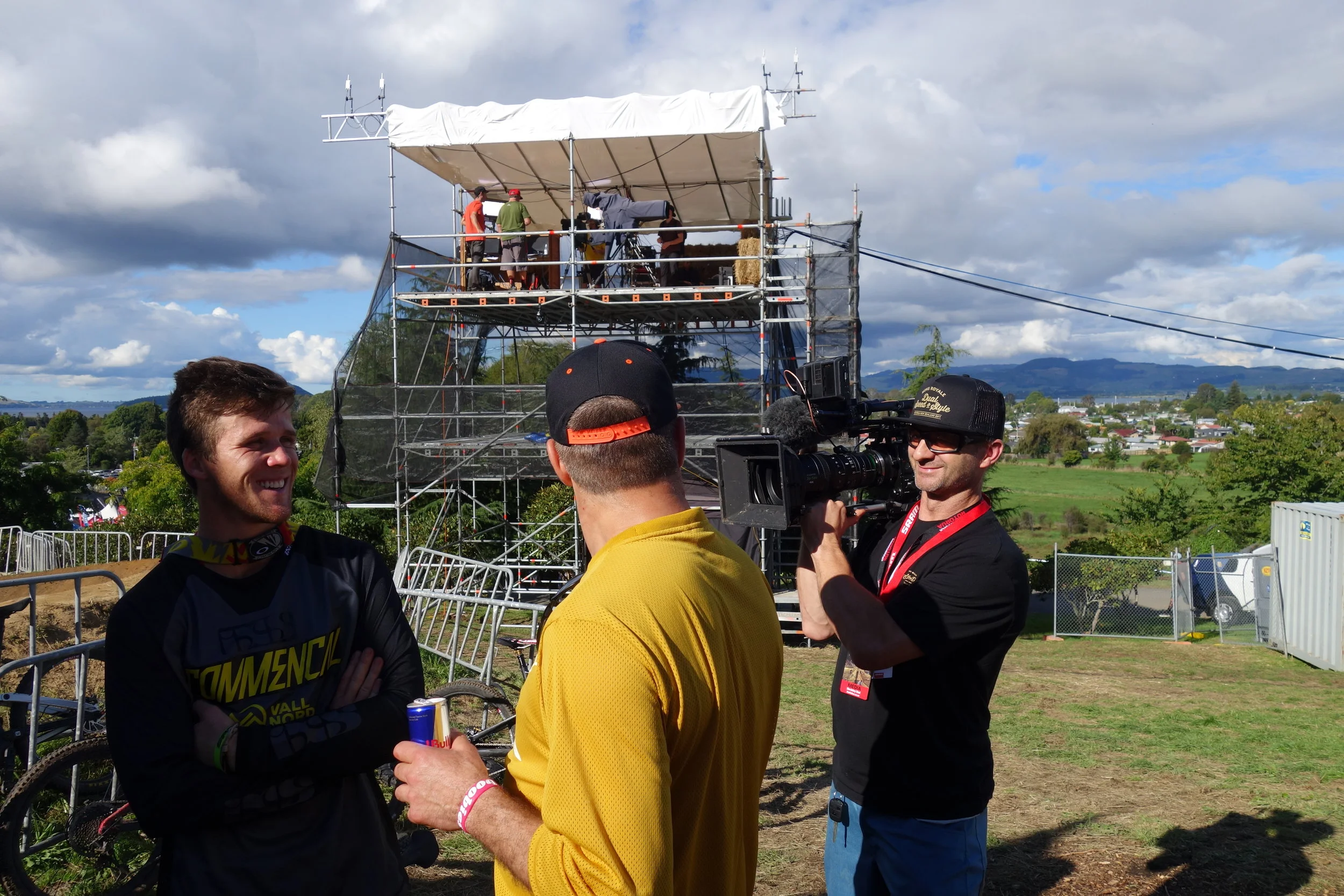 "Tippie...just try that again but with a little more pazazz". Sometimes when you want a job done properly you need a professional on the job. Yes... I'm a legend on both sides of the camera. The Tip gets the lowdown from our very own George Brannigan. photo: Jono Drew