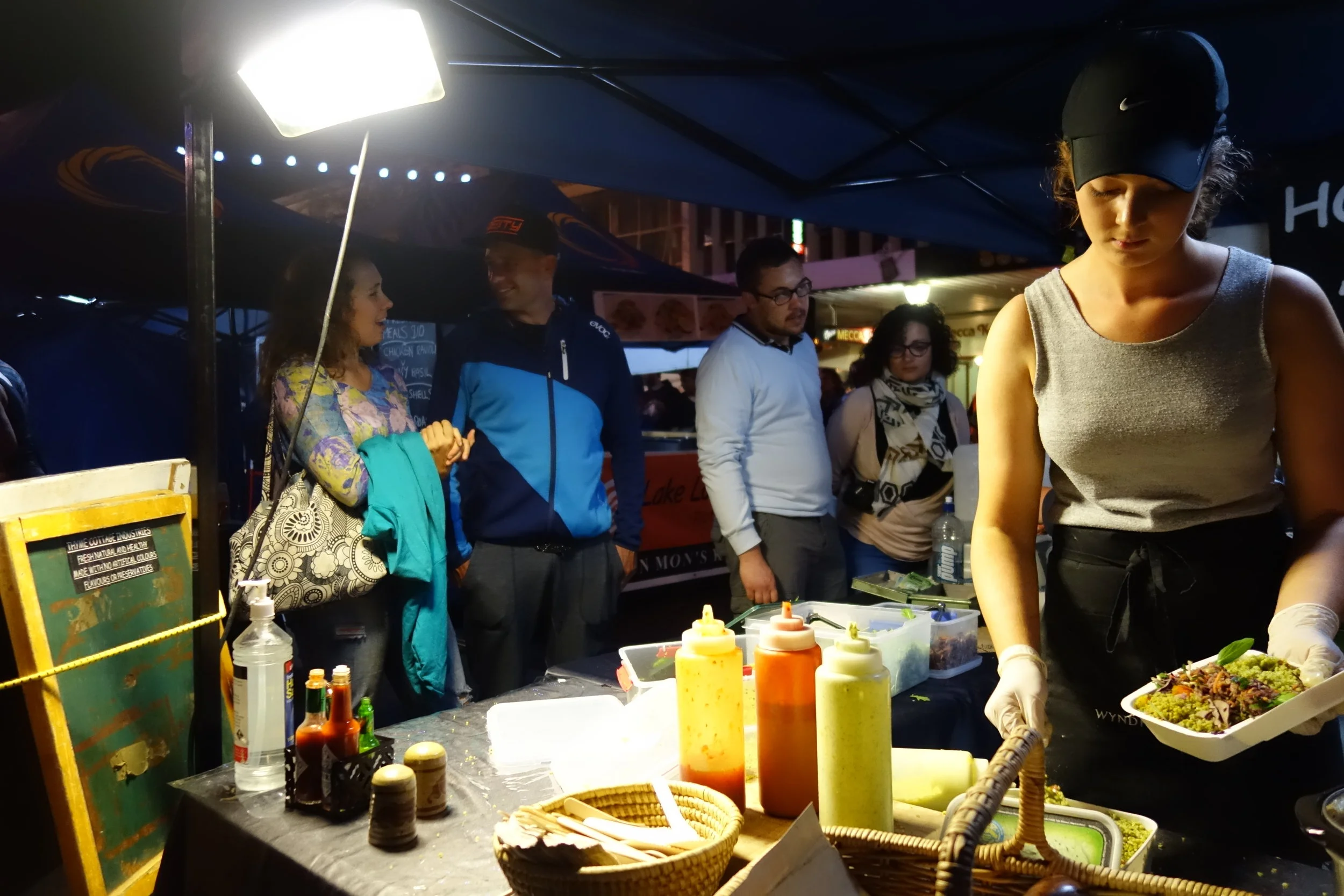 Jeff, Emma and I hit the night markets for dinner before the Deep Summer photo competition.