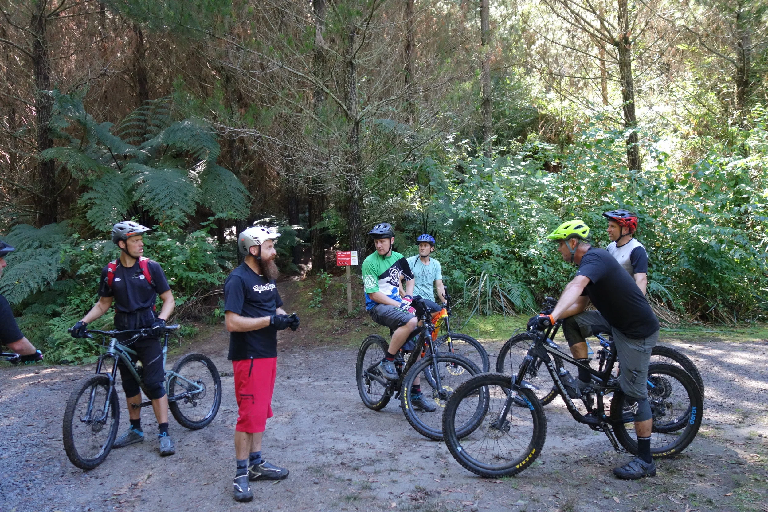 Some of these lads ride their bikes as often as I do a full days work ,yet they all smashed their first ever ride down Tumeke ...and it was damp and slippery.