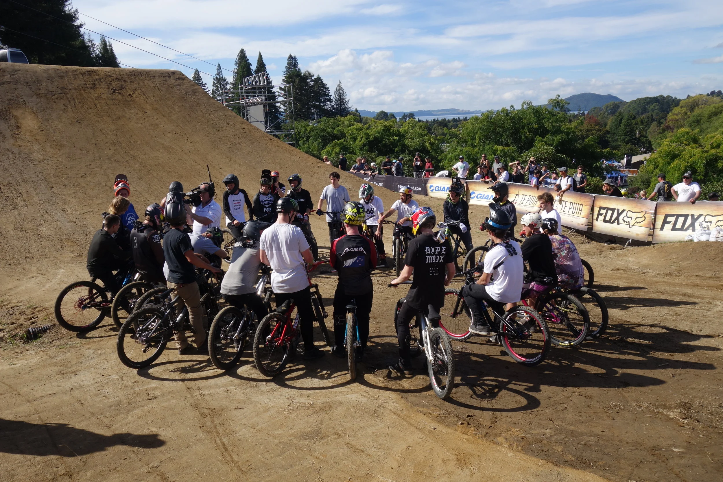 "You guys don't have to ride the course until that puddle in between jump four and five is removed" Even slopestyle riders have union meetings. 
