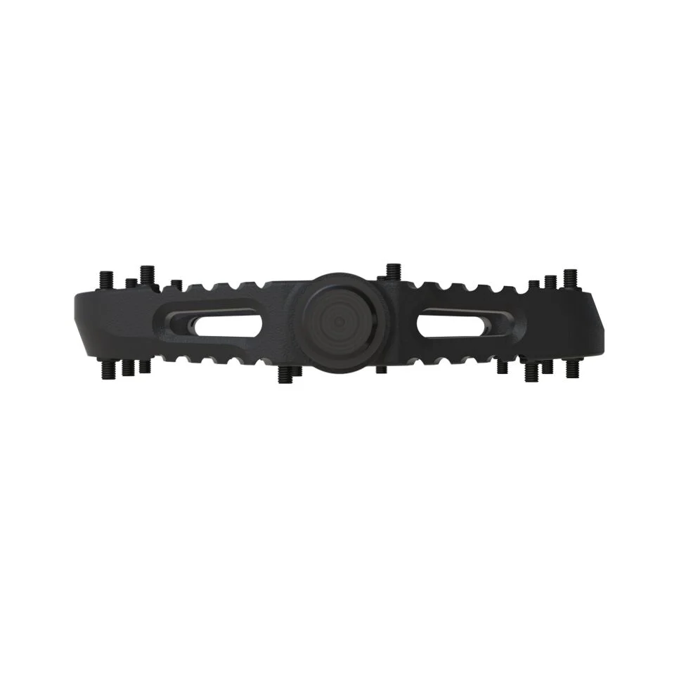 Resin. Cromo axle and cartridge bearing/DU bush combo. Same steel pins.