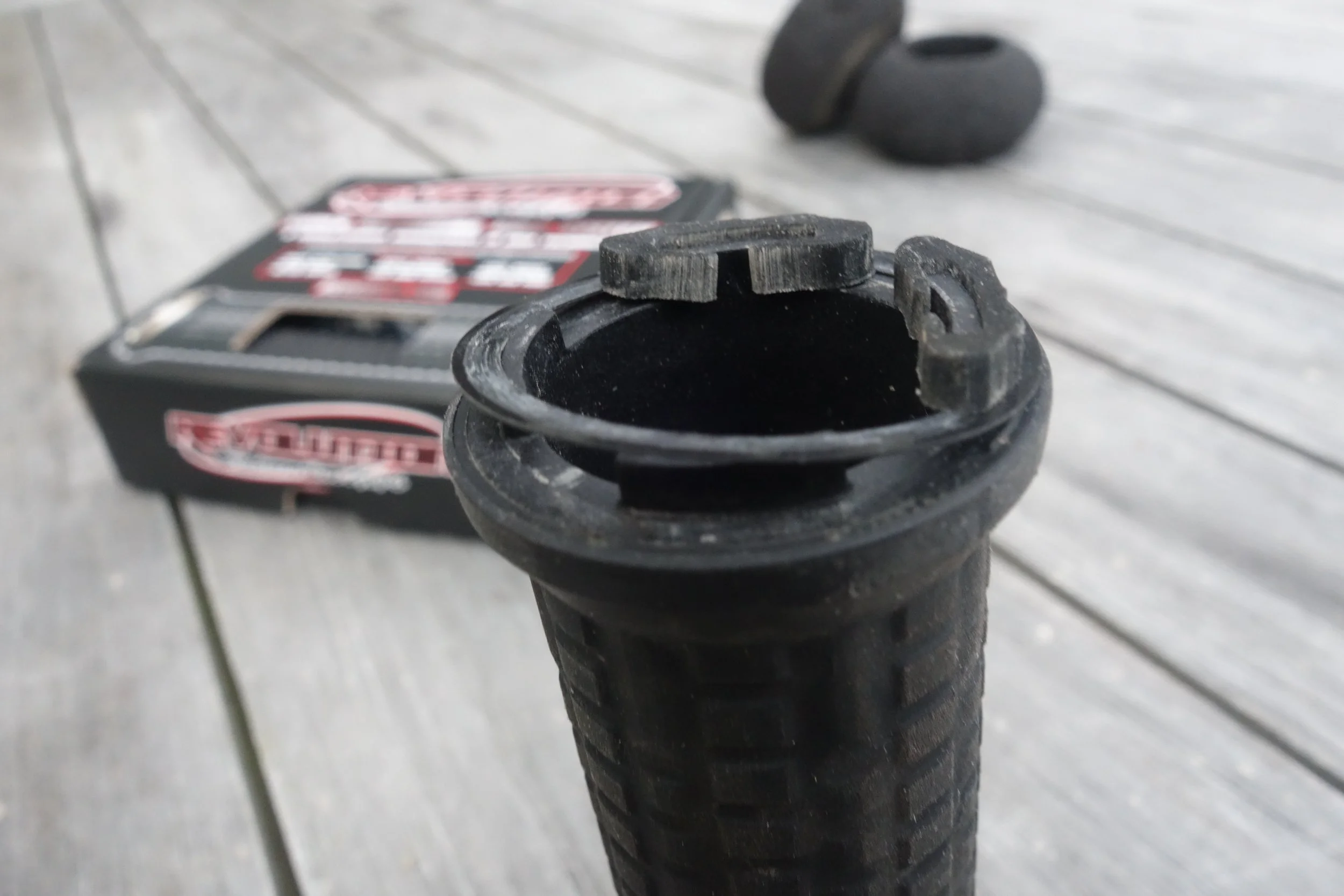 Add or subtract these thin washers to fine tune the float