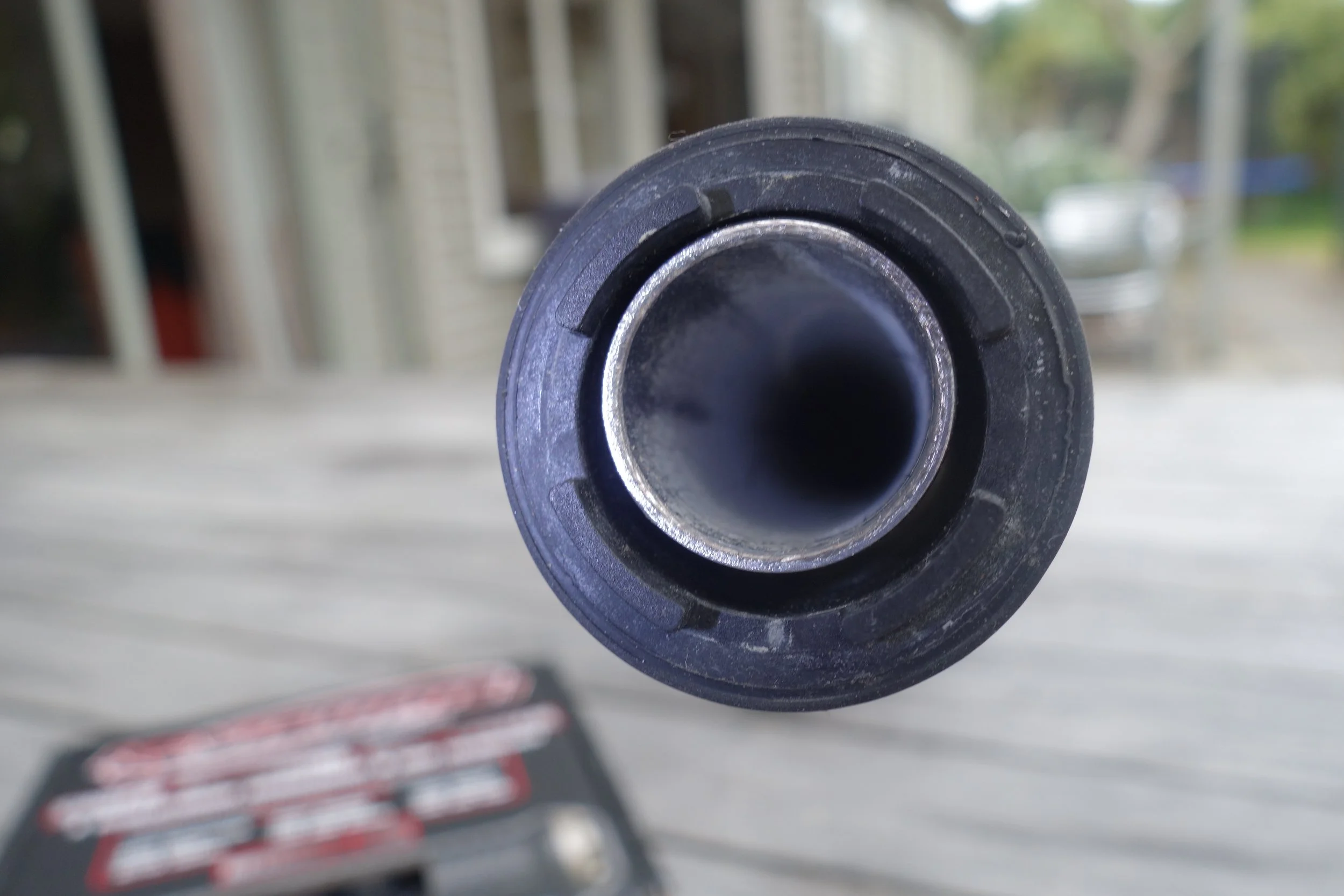 You can see that the grip sleeve is larger than your bar which allows for the up/down/forward/back suspension float
