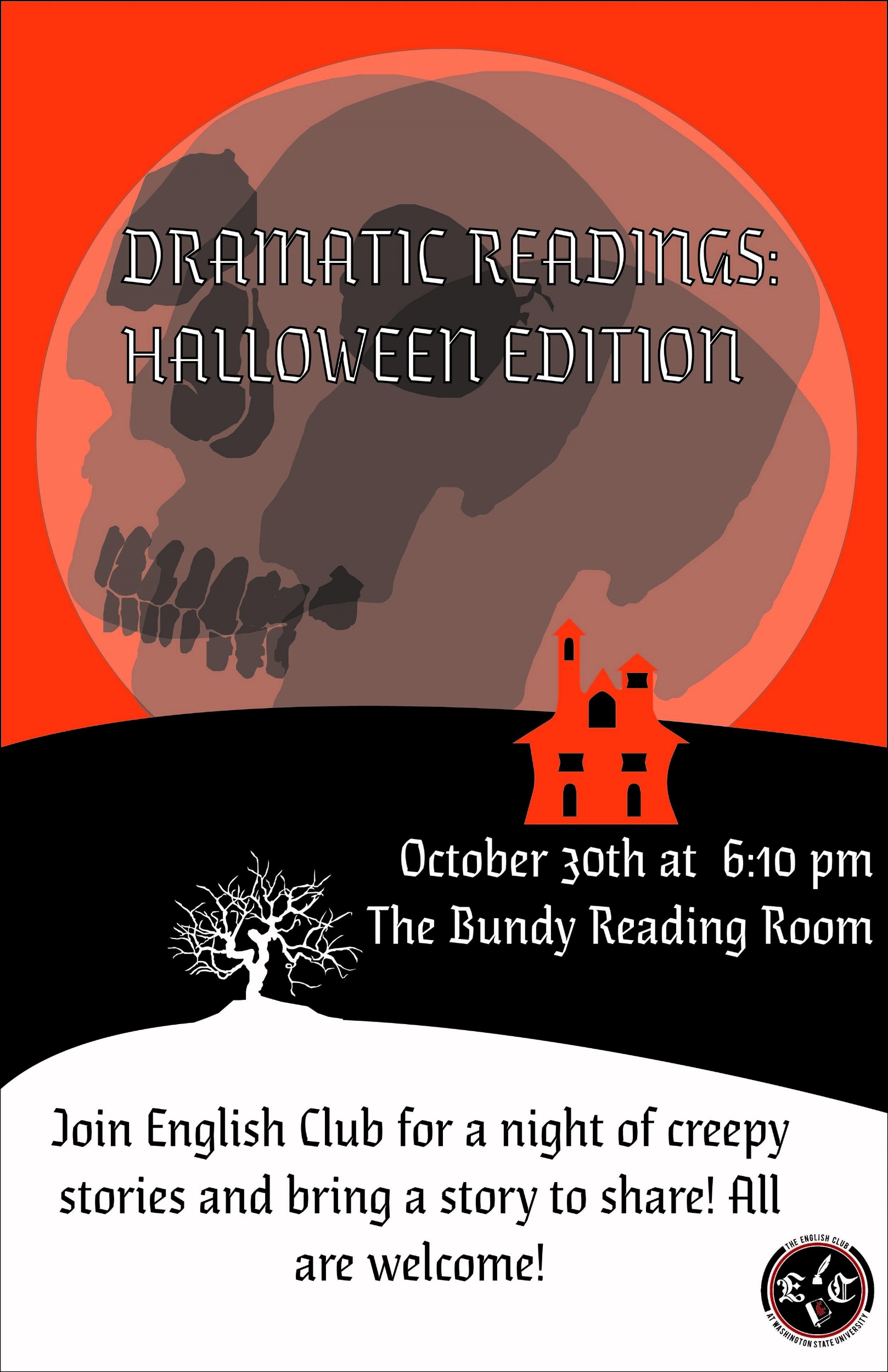 English Club Halloween Poster
