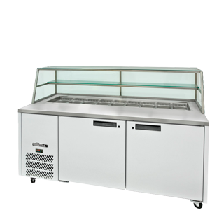 Williams HJ2SCBA - 2 Door Jade Sandwich Prep Counter