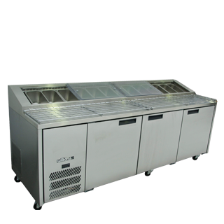 Williams HJ3PCBASS - Jade 3 Door Pizza Counter Stainless Steel