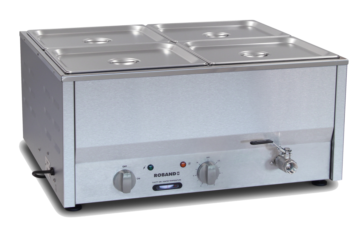 Roband BM4 - 4 Pan Counter Top Bain Marie