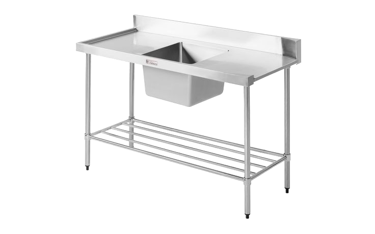 Simply Stainless SS08 - Stainless Steel Dishwasher Inlet Bench