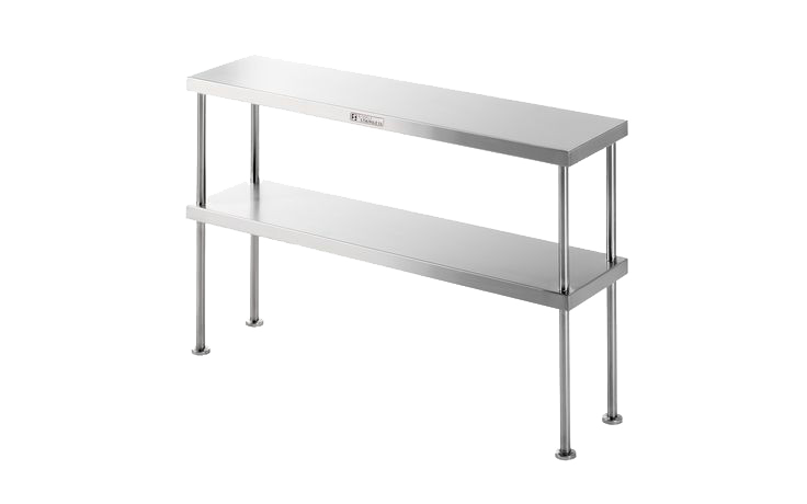 Simply Stainless SS13 - Stainless Steel Double Bench Over-Shelf