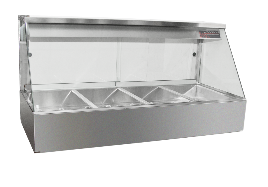 Woodson W.HFS26 - 6 Module Straight Glass Hot Food Display