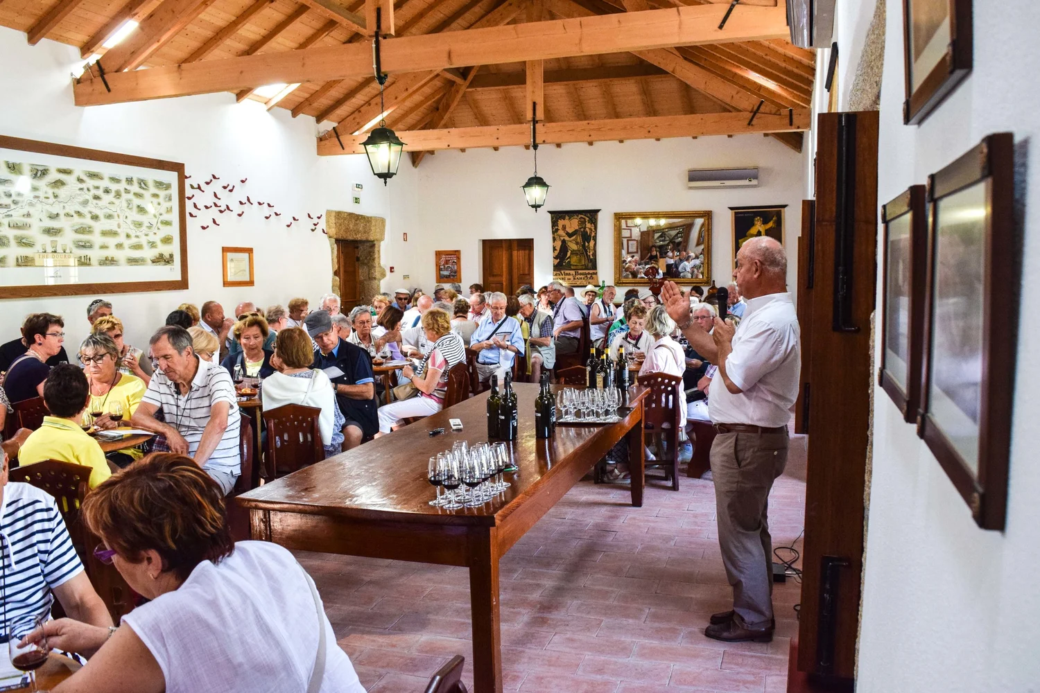 Vincent occasionally leads the tasting, with a lot of passion.