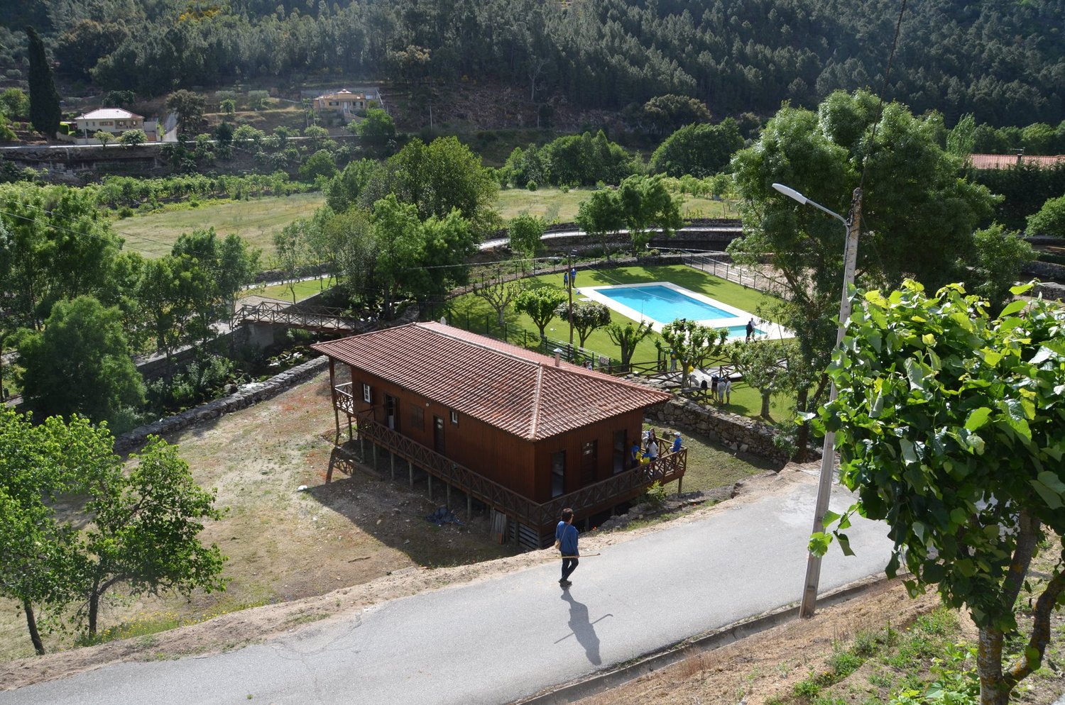  End of the hike with lunch afterwards - at Granja do Tedo’s swimming pool and natural pools. 