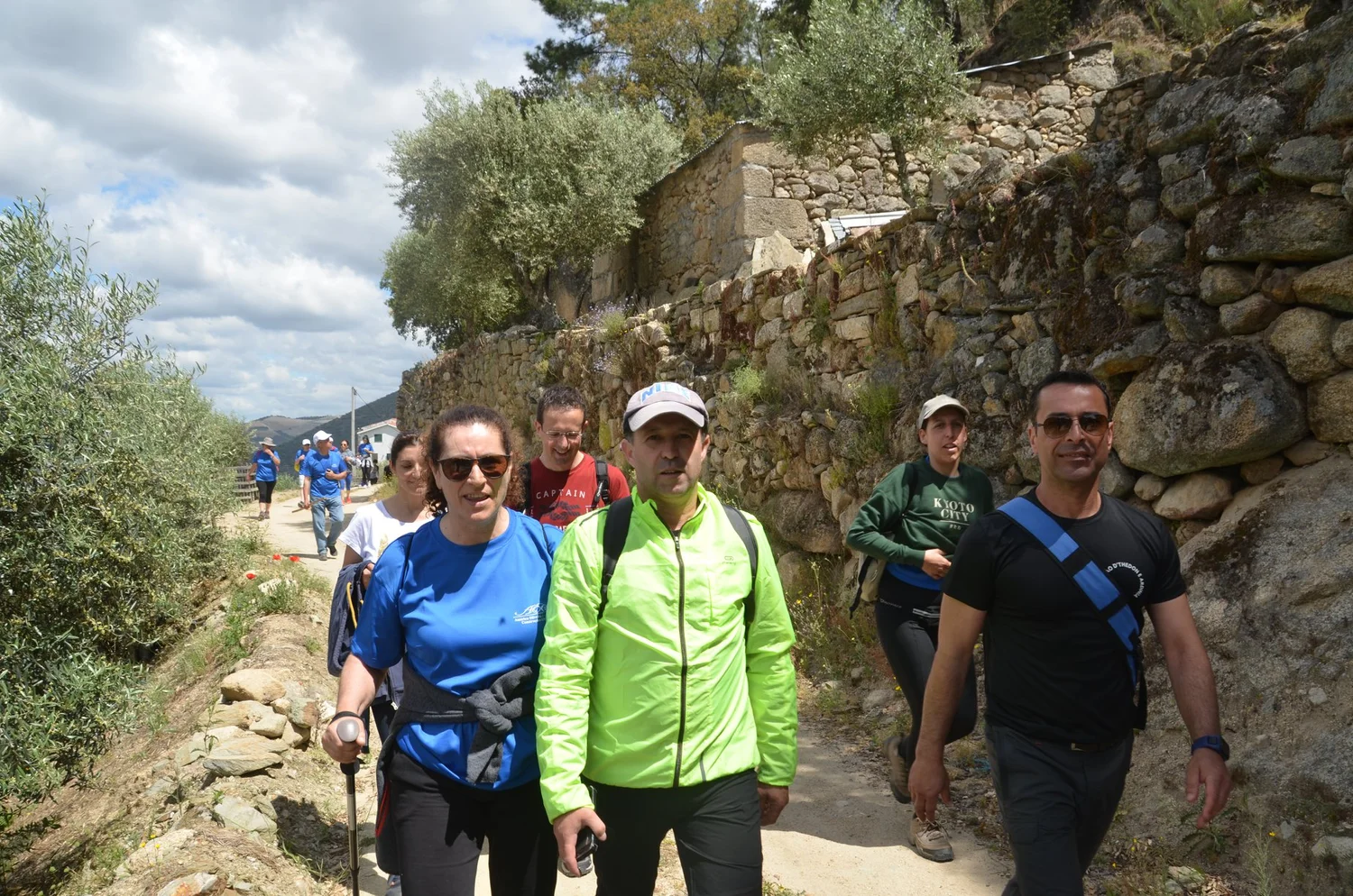  Nelo and hikers in their element. 