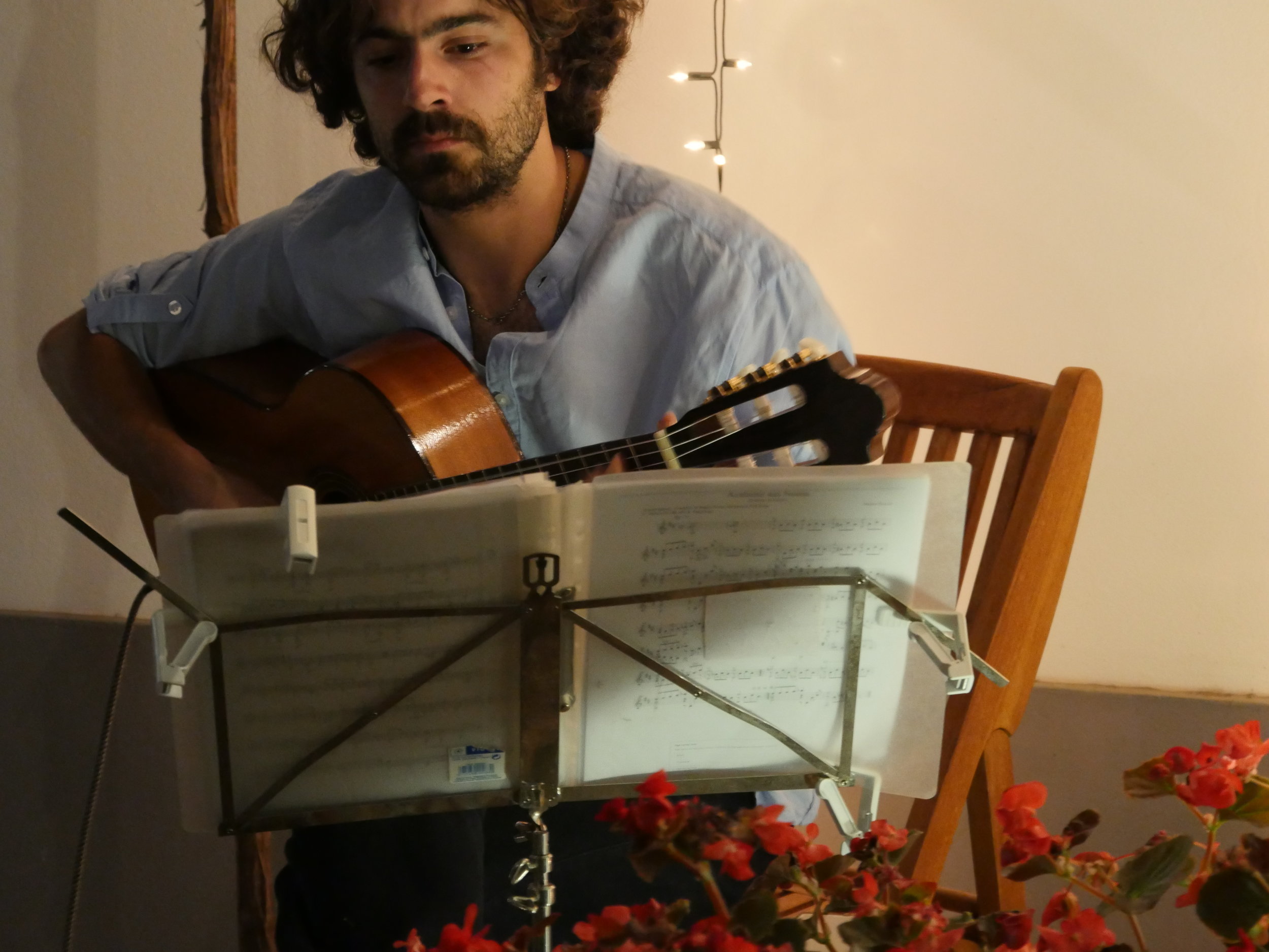  August Tedo musical evening in our courtyard - this year classical guitar with Portuguese, Brazilian and Spanish influences. 