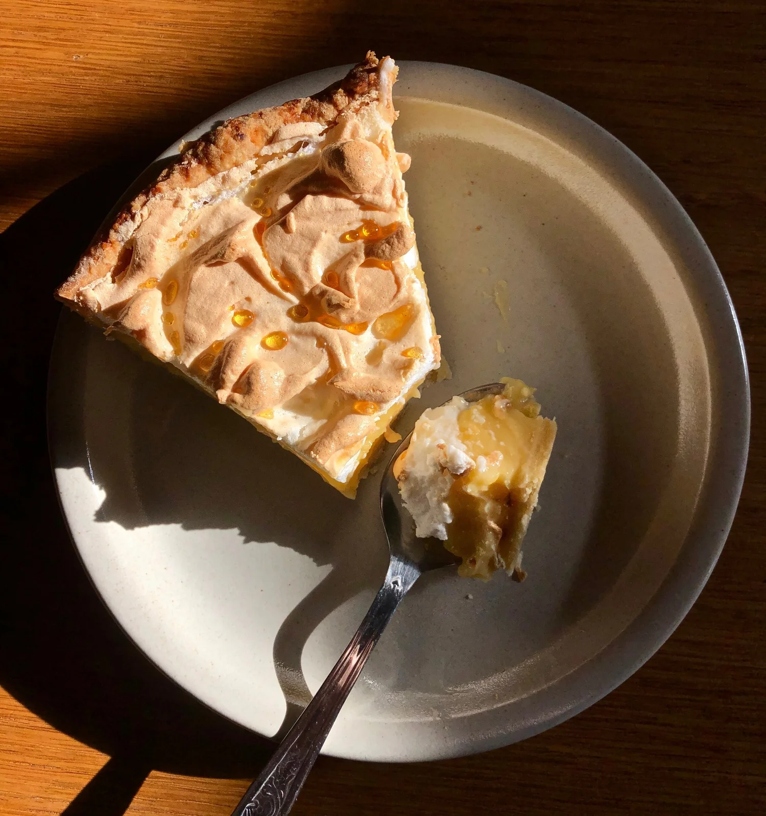 Experimenting with tangy desserts fresh from our citrus trees. Lemon meringue tart anyone?
