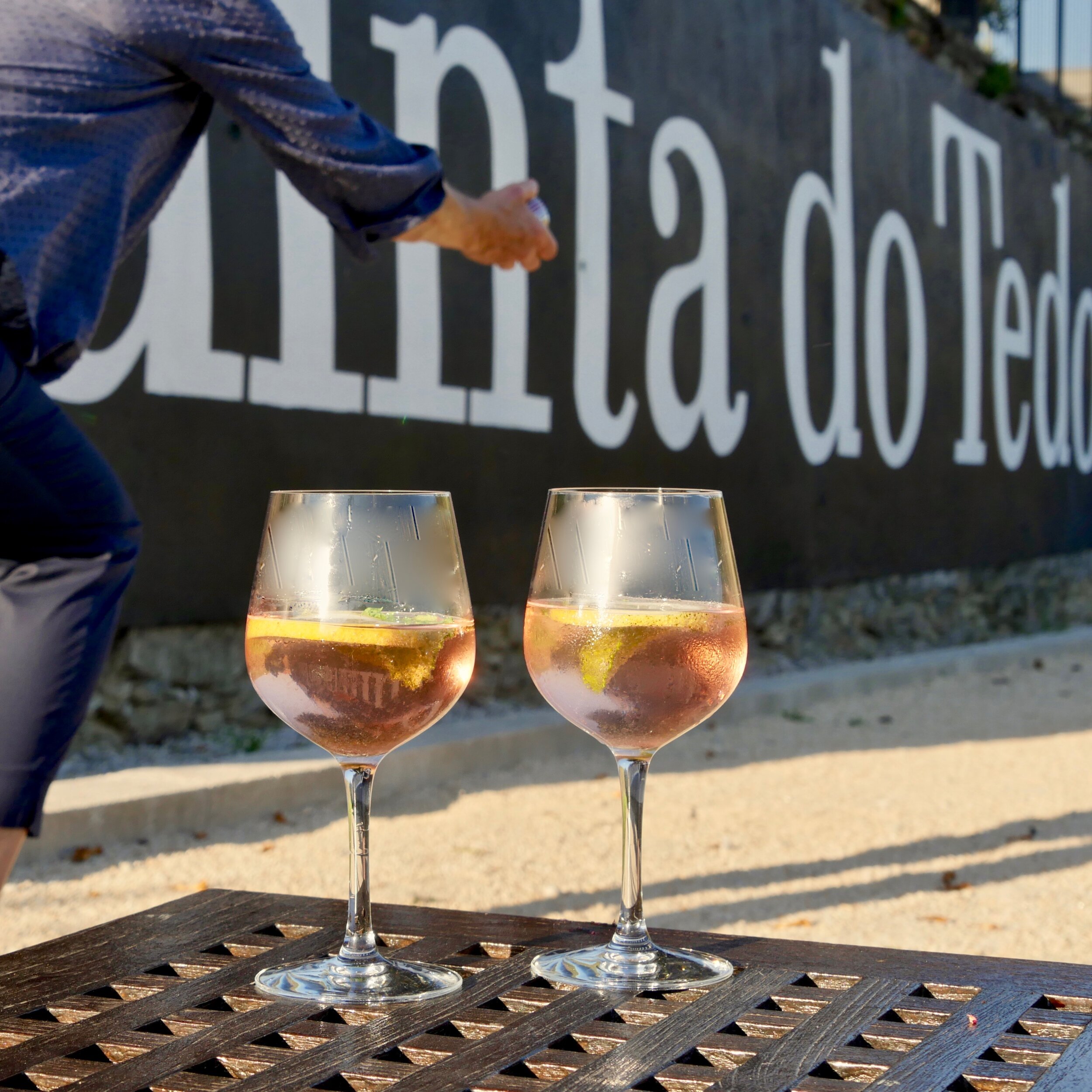 Stay hydrated while you play bocce with a Porto Rosé Tonic or Ginger Lemonande.