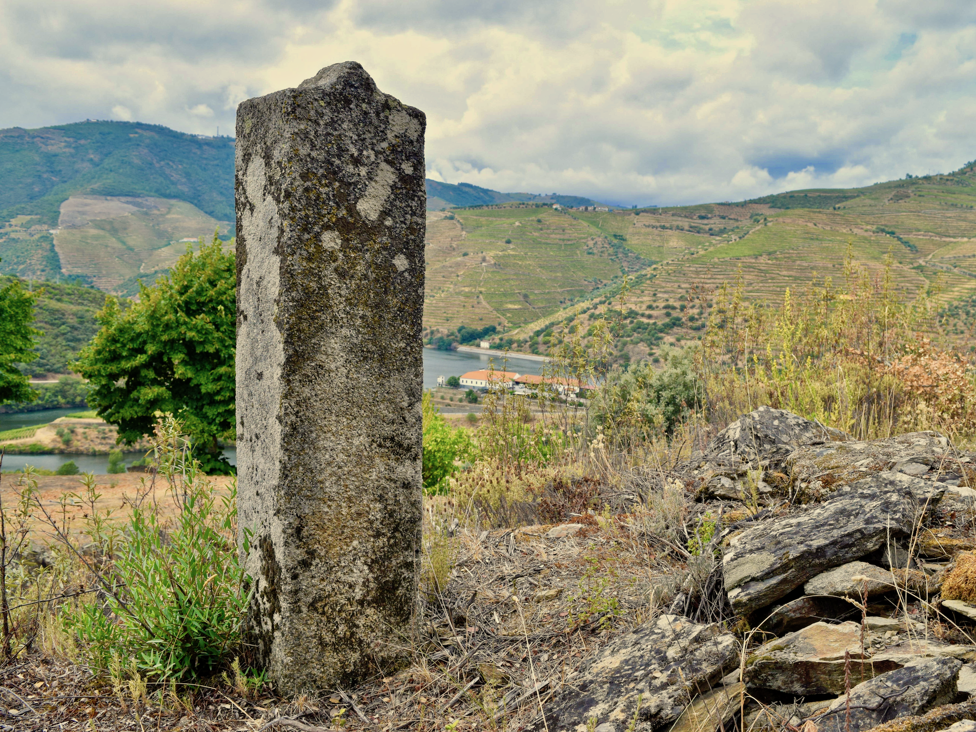 La pierre de feitoria qui a été installée sur notre propriété en 1761, avec plus de 300 autres dans toute la Vallée du Douro, pour délimiter les contours de la production de Porto. 