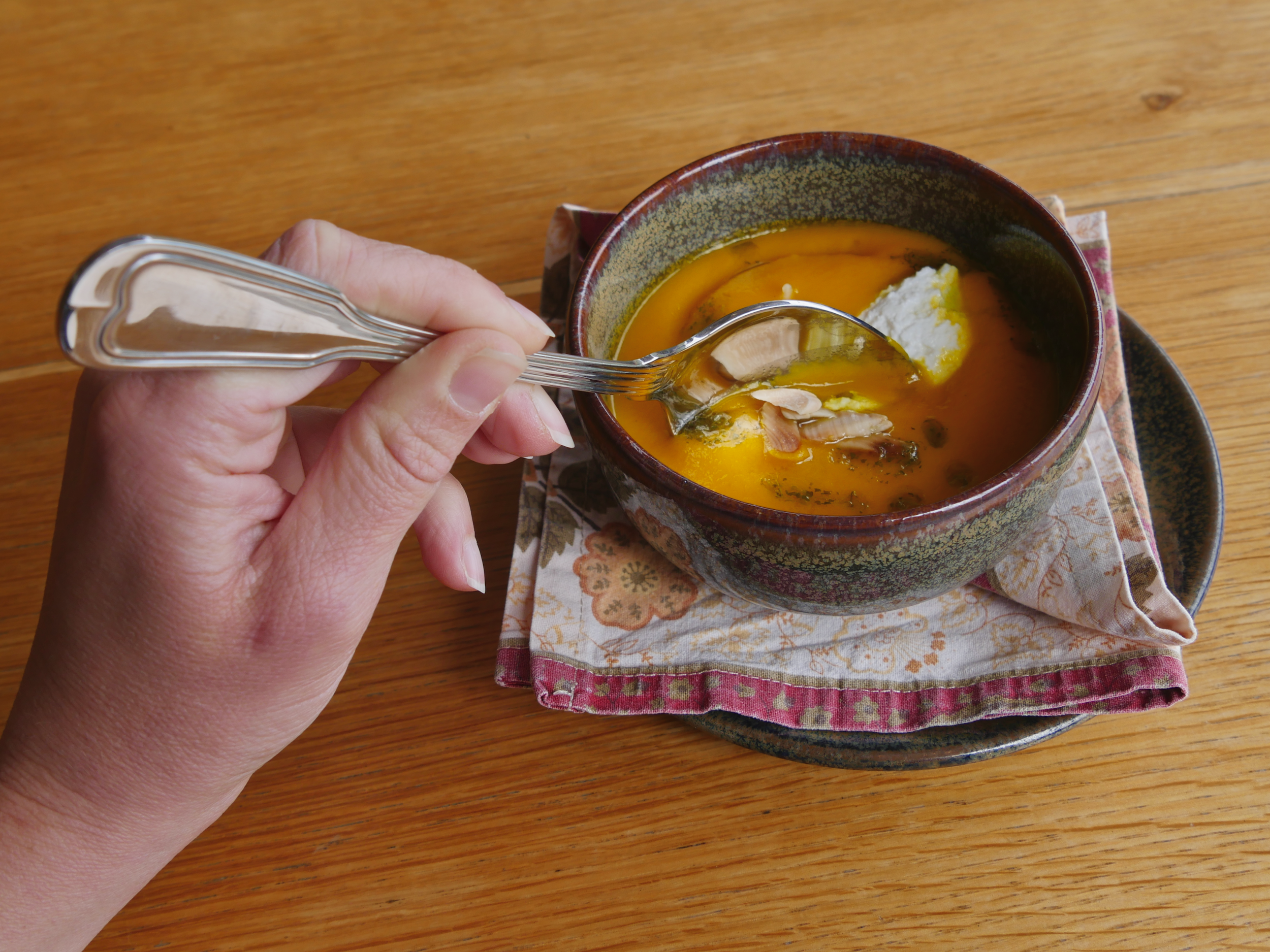 Carrot &amp; Ginger Soup at Bistro Terrace