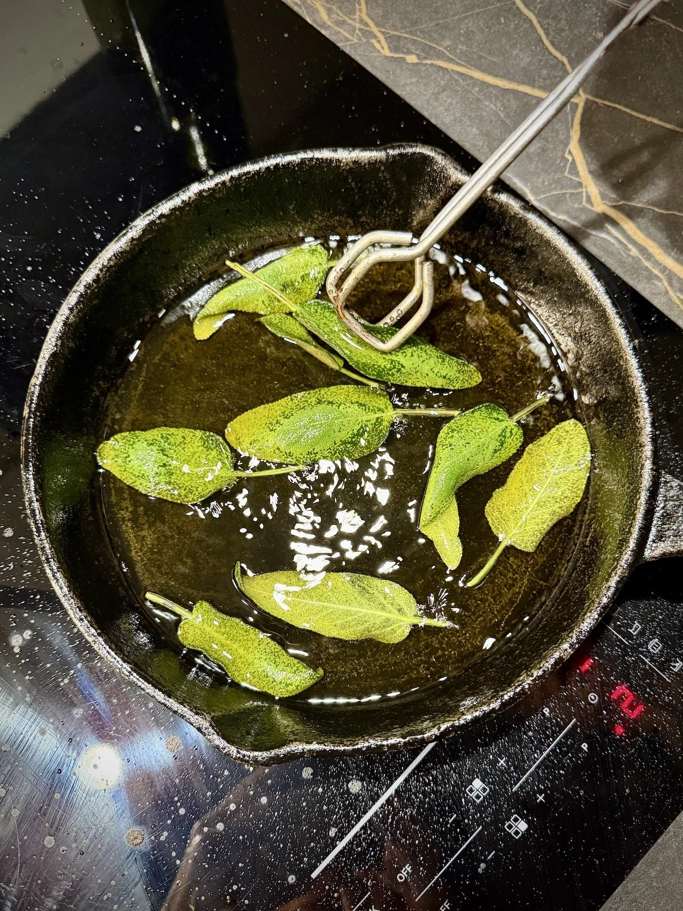 Saute' sage leaves in EVOO.jpg