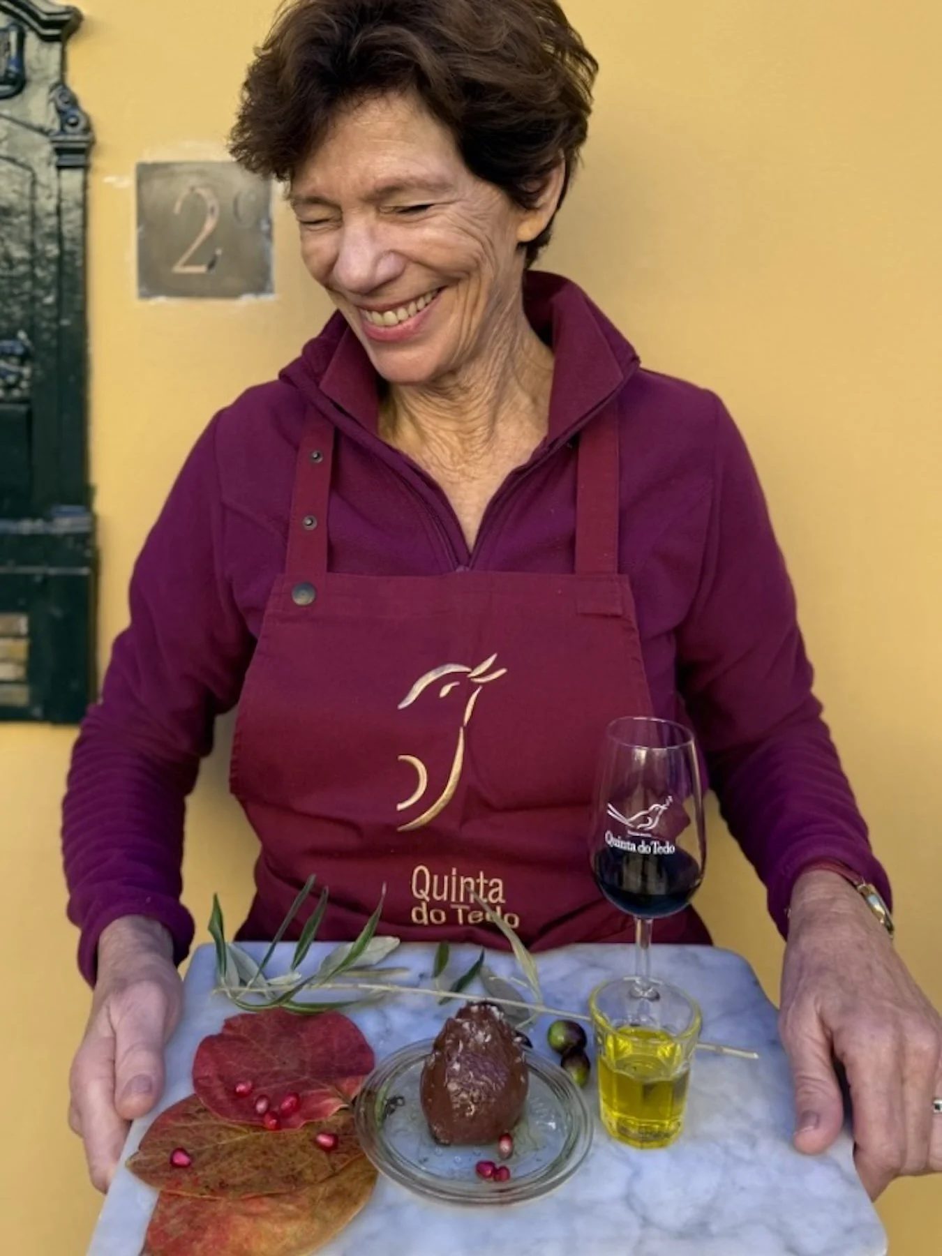 Kay alone with mousse tray.jpg