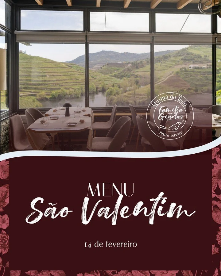 Venha celebrar o Dia de S. Valentim e surpreenda a sua cara metade. Partilhe uma refei&ccedil;&atilde;o &uacute;nica com vista para o Douro e celebre o amor na nossa companhia.
⠀⠀⠀⠀⠀⠀⠀⠀⠀⠀
Fa&ccedil;a a sua reserva | Make your reservation:
⠀⠀⠀⠀⠀⠀⠀⠀⠀⠀
