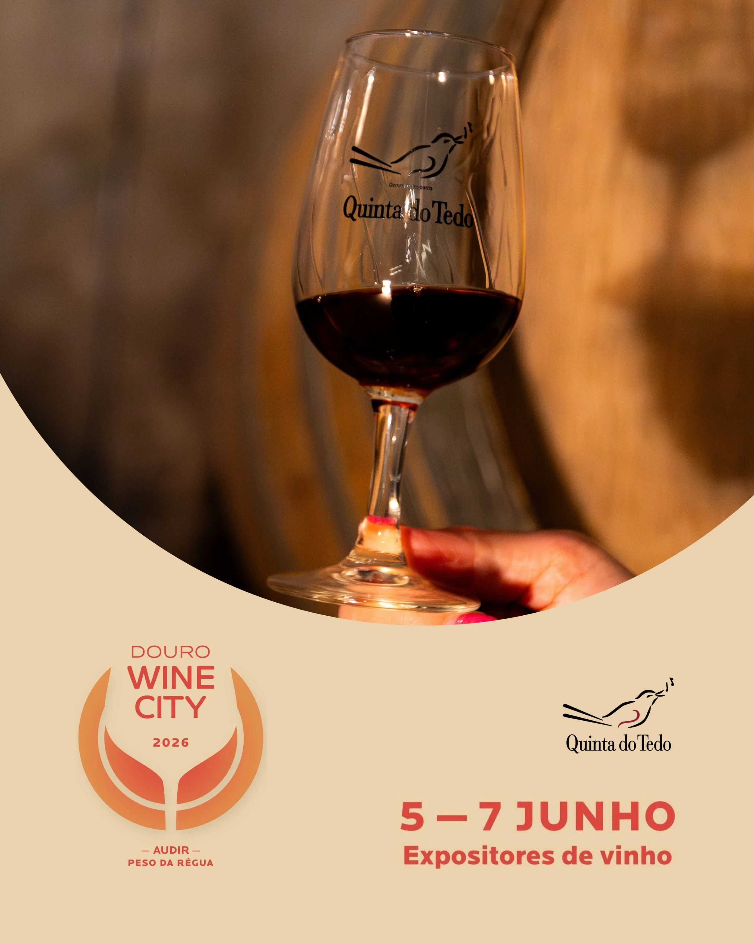 ᴘᴛ A Quinta do Tedo vai estar presente em mais uma edi&ccedil;&atilde;o da @douro.wine.city , de 5 a 7 de junho de 2026 no Audit&oacute;rio Municipal do Peso da R&eacute;gua 🍷

Um evento que celebra o Douro, os seus vinhos e produtos regionais, com 