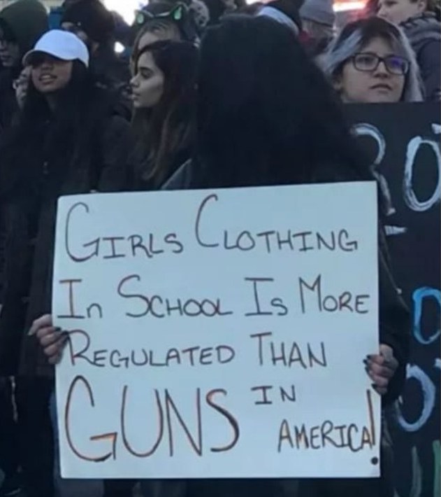 Students Want to Know Why Girls' Clothing Seems to Be More Regulated Than Guns