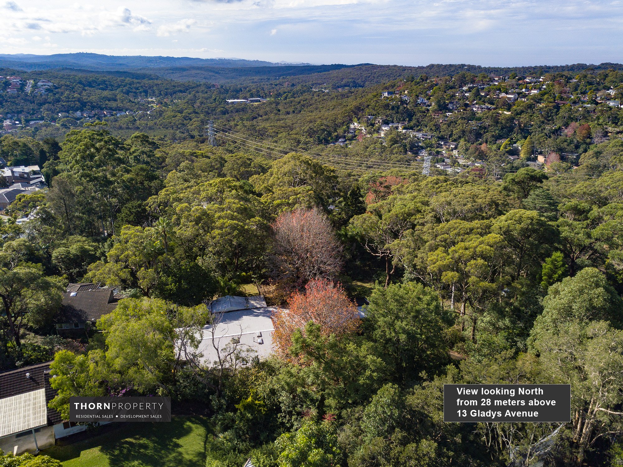 13-15 Gladys Ave &amp; 114 Frenchs Forest Rd West, Frenchs Forest development site aerial view