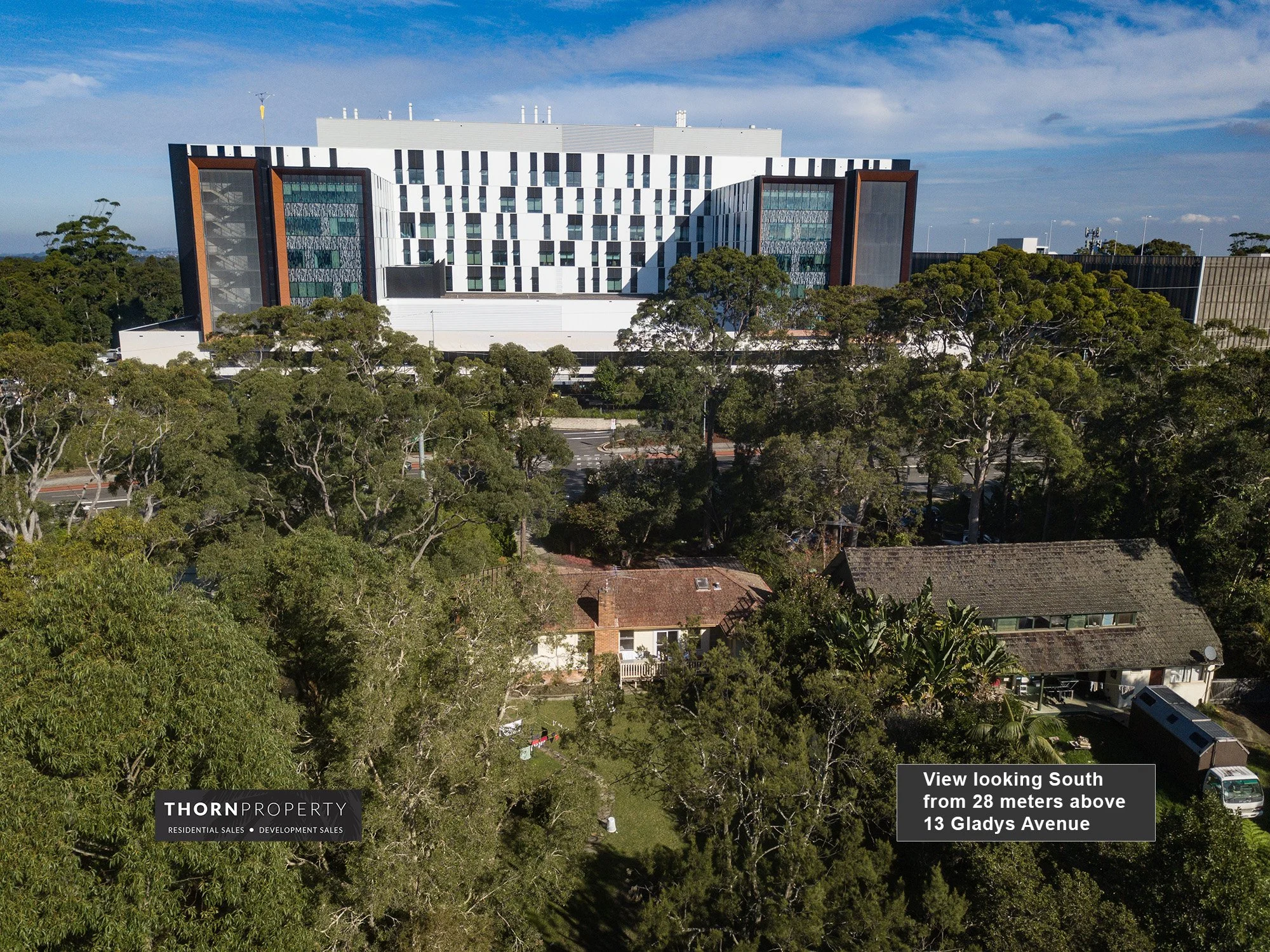 13-15 Gladys Ave &amp; 114 Frenchs Forest Rd West, Frenchs Forest development site aerial view