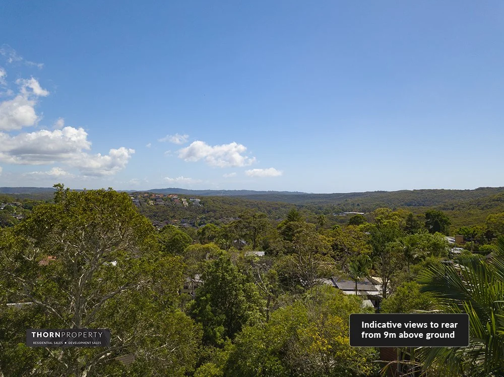 Aerial view of Northern Beaches development site 12-14 Gladys Avenue, Frenchs Forest