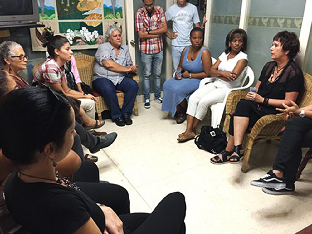 At La Habana with Proyeto Paloma, Eve Ensler and many more