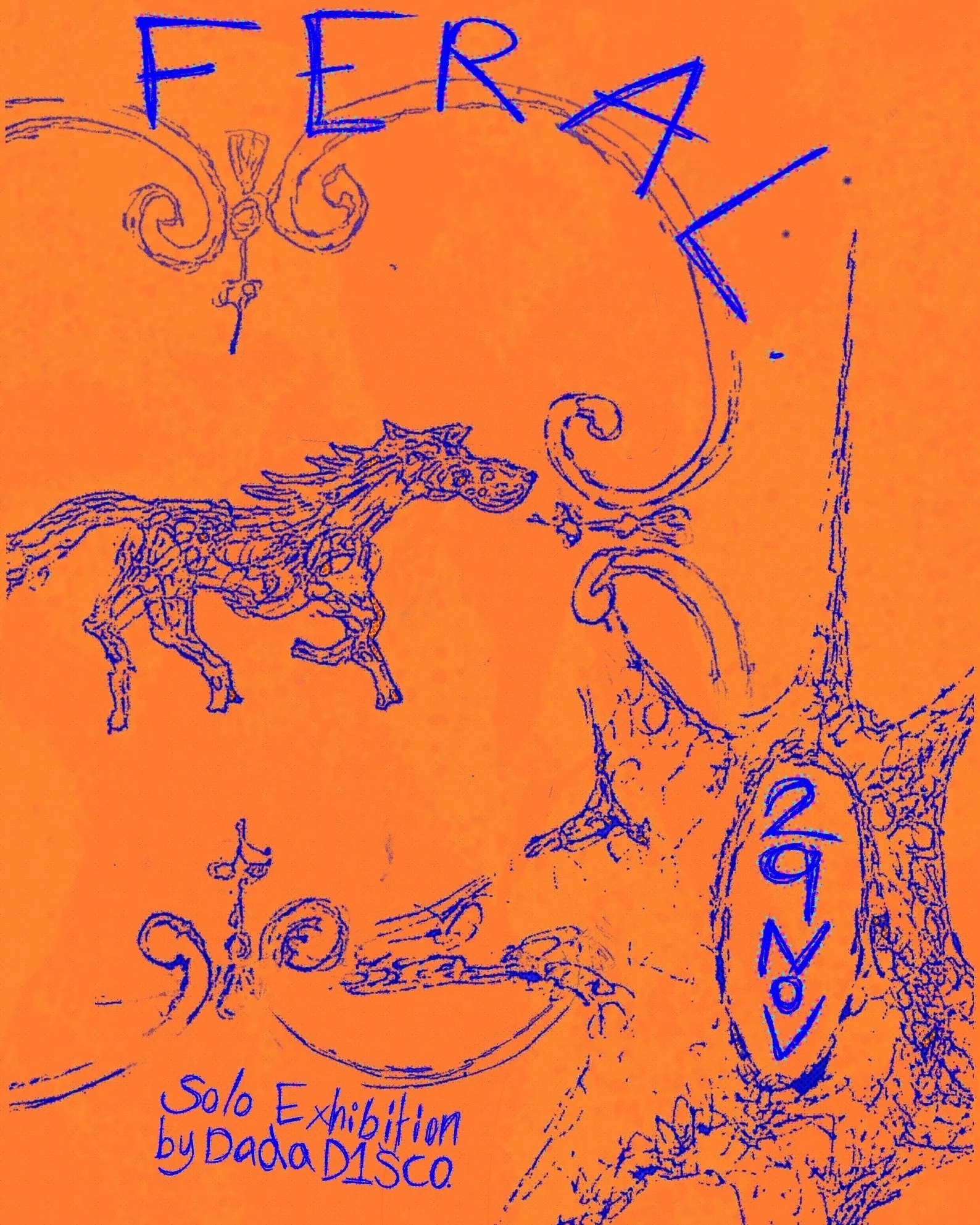 &ldquo;FERAL&rdquo;
A Solo exhibition by @dada_d1sco_ 

Saturday 29th November
4-8pm

@houseconspiracy 
42 Mollison Street, West End

&ldquo;An exploration of the roller coaster of experiences and emotions between loneliness, desire, and intimacy - w