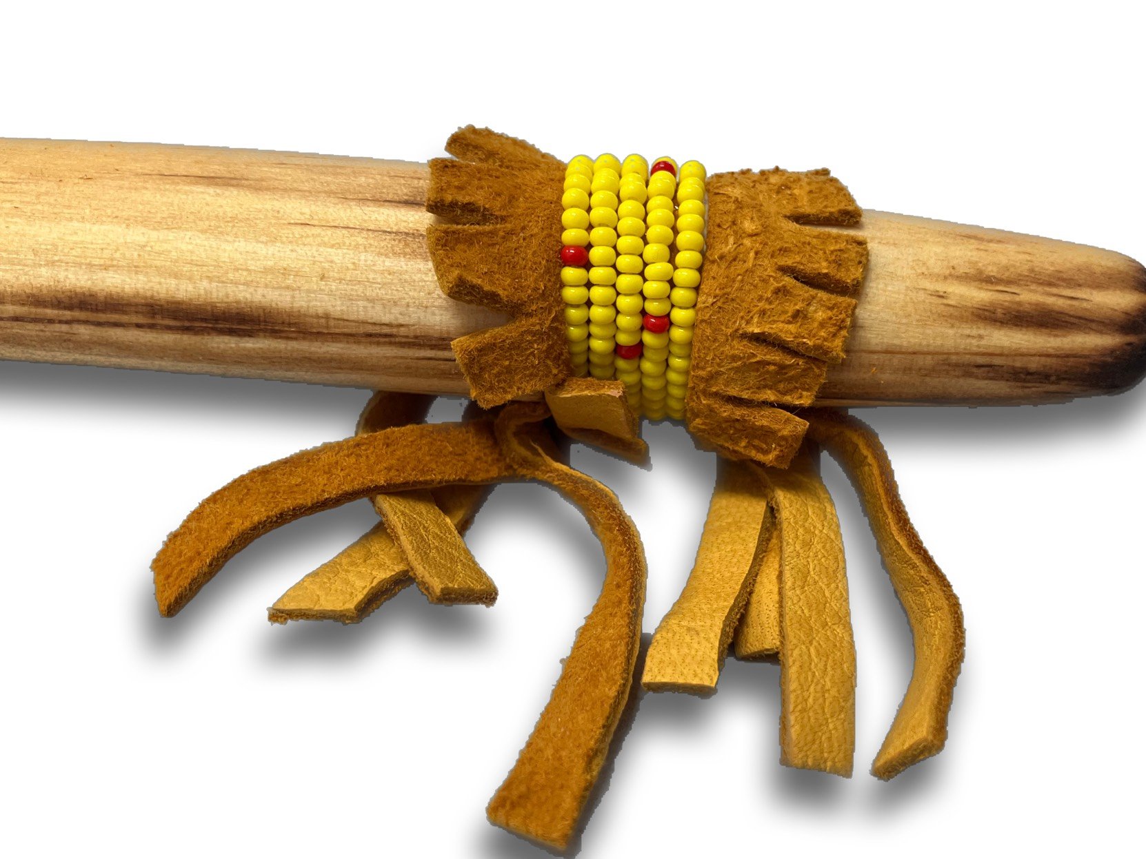 Replica Elbow w.beadwork pipe  RR YELLOW 1-2.JPG