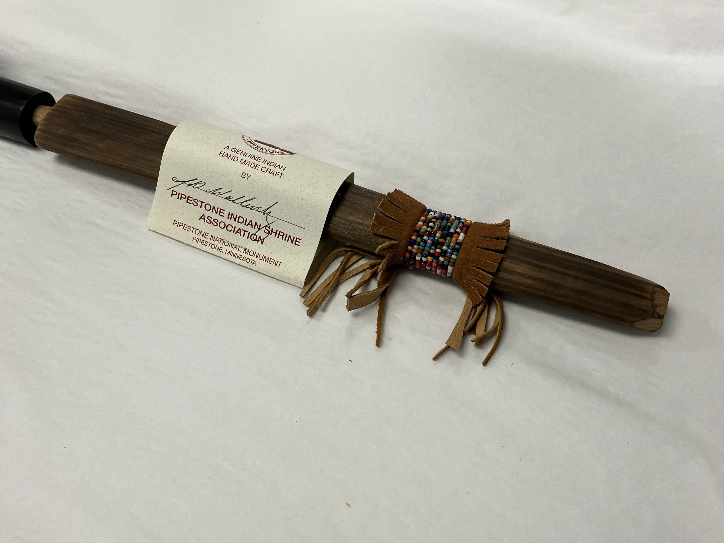 15 plains w beadwork pipe - black - 1-2.JPG