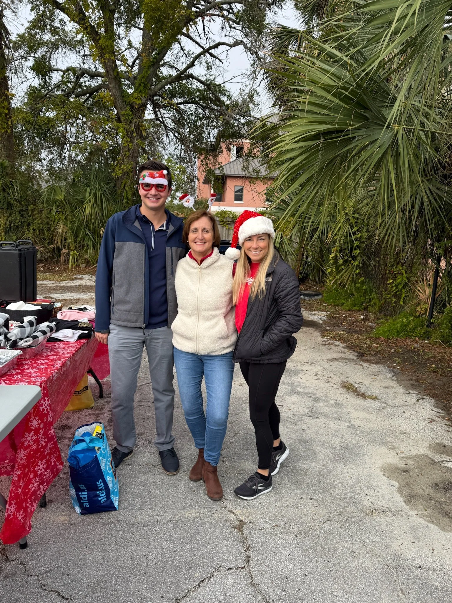 volunteers at an event