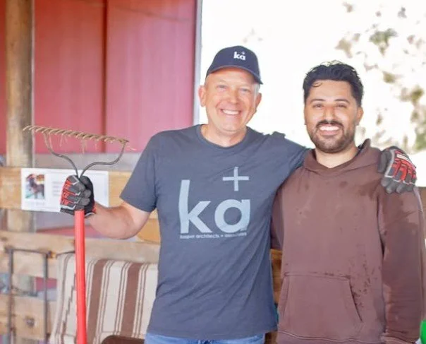 volunteering at a stable cleanup day