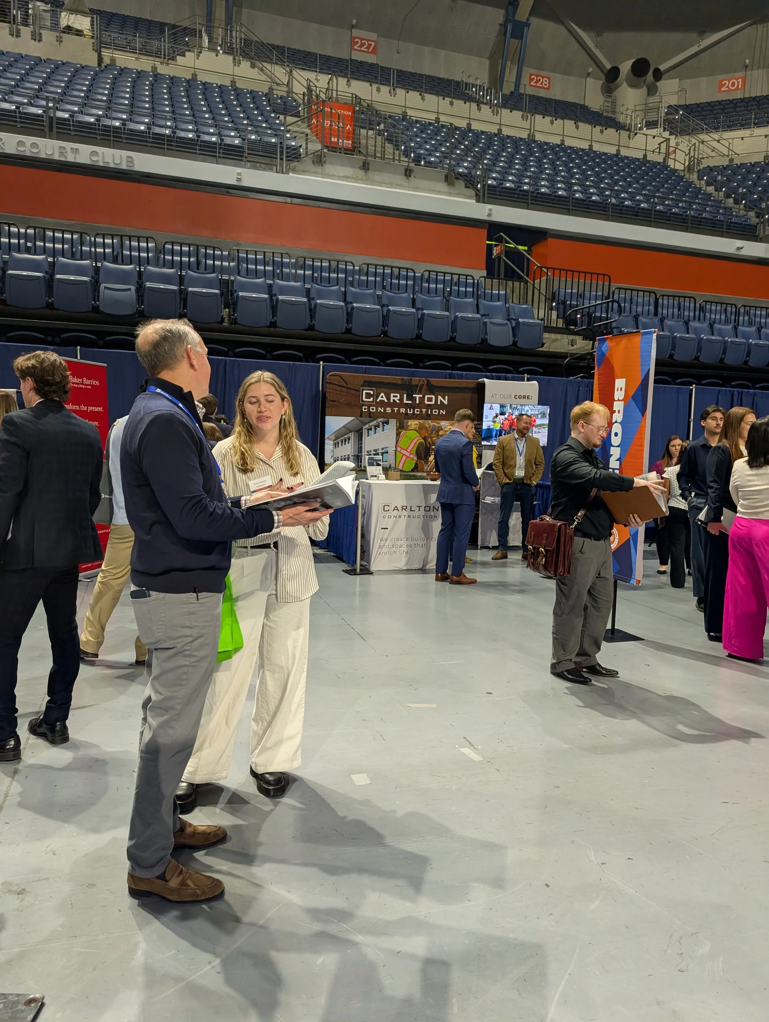 speaking with architecture students