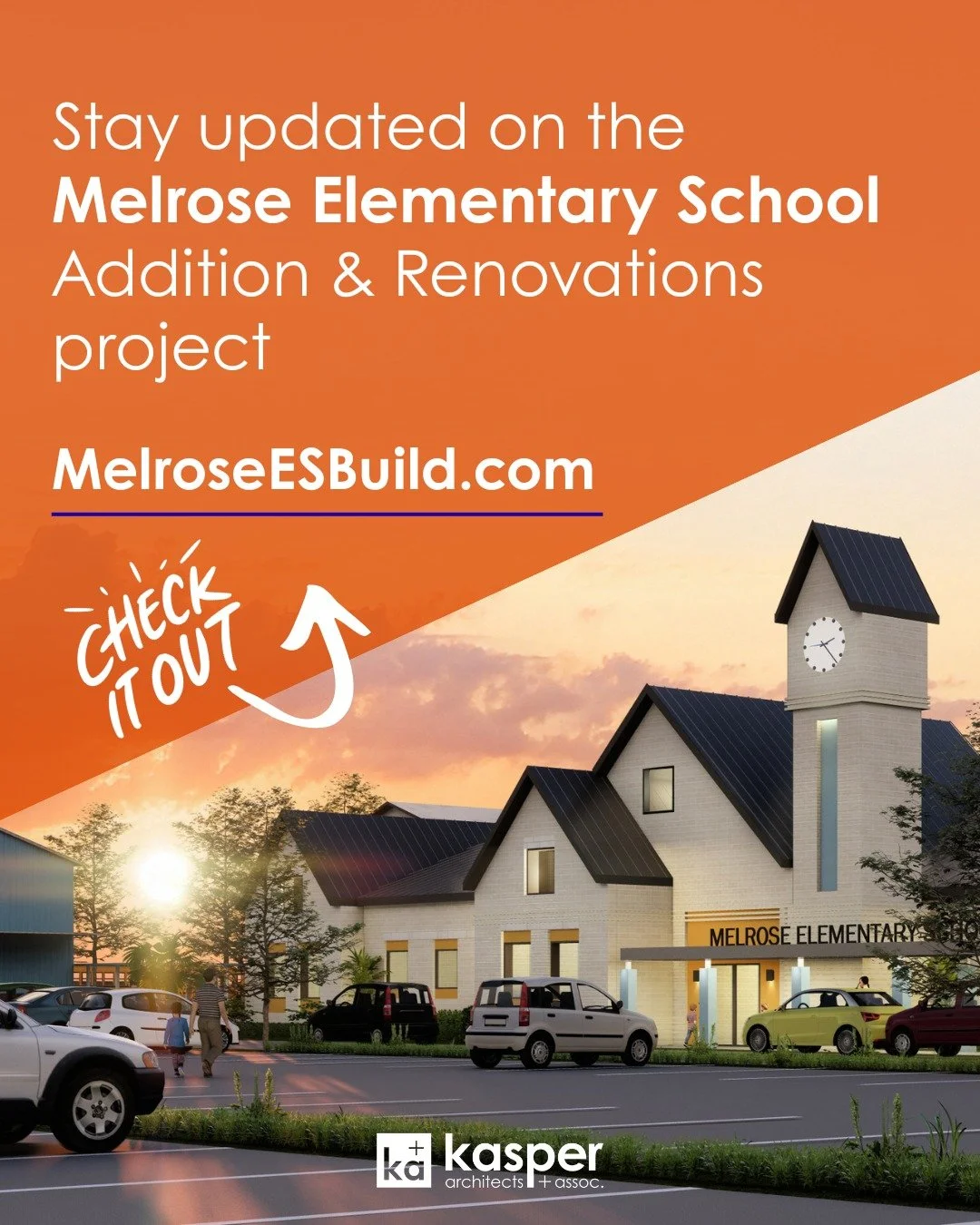 𝐓𝐡𝐞 𝐭𝐫𝐚𝐧𝐬𝐟𝐨𝐫𝐦𝐚𝐭𝐢𝐨𝐧 𝐨𝐟 𝐌𝐞𝐥𝐫𝐨𝐬𝐞 𝐄𝐥𝐞𝐦𝐞𝐧𝐭𝐚𝐫𝐲 𝐢𝐬 𝐨𝐟𝐟𝐢𝐜𝐢𝐚𝐥𝐥𝐲 𝐮𝐧𝐝𝐞𝐫𝐰𝐚𝐲! 

As the architects on the Melrose Elementary School project, we are thrilled to see our designs begin to take shape. This projec