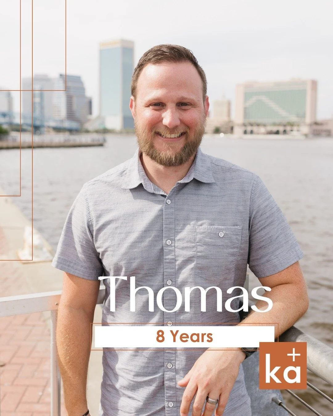 𝐂𝐞𝐥𝐞𝐛𝐫𝐚𝐭𝐢𝐧𝐠 𝟖 𝐲𝐞𝐚𝐫𝐬 𝐰𝐢𝐭𝐡 𝐓𝐡𝐨𝐦𝐚𝐬 𝐂𝐨𝐮𝐫𝐭𝐧𝐞𝐲!
 
Thomas has been an invaluable pillar of the kasper architects team for nearly a decade. As both a Project Manager and Architect, he brings a unique blend of 𝐭𝐞𝐜𝐡𝐧𝐢𝐜