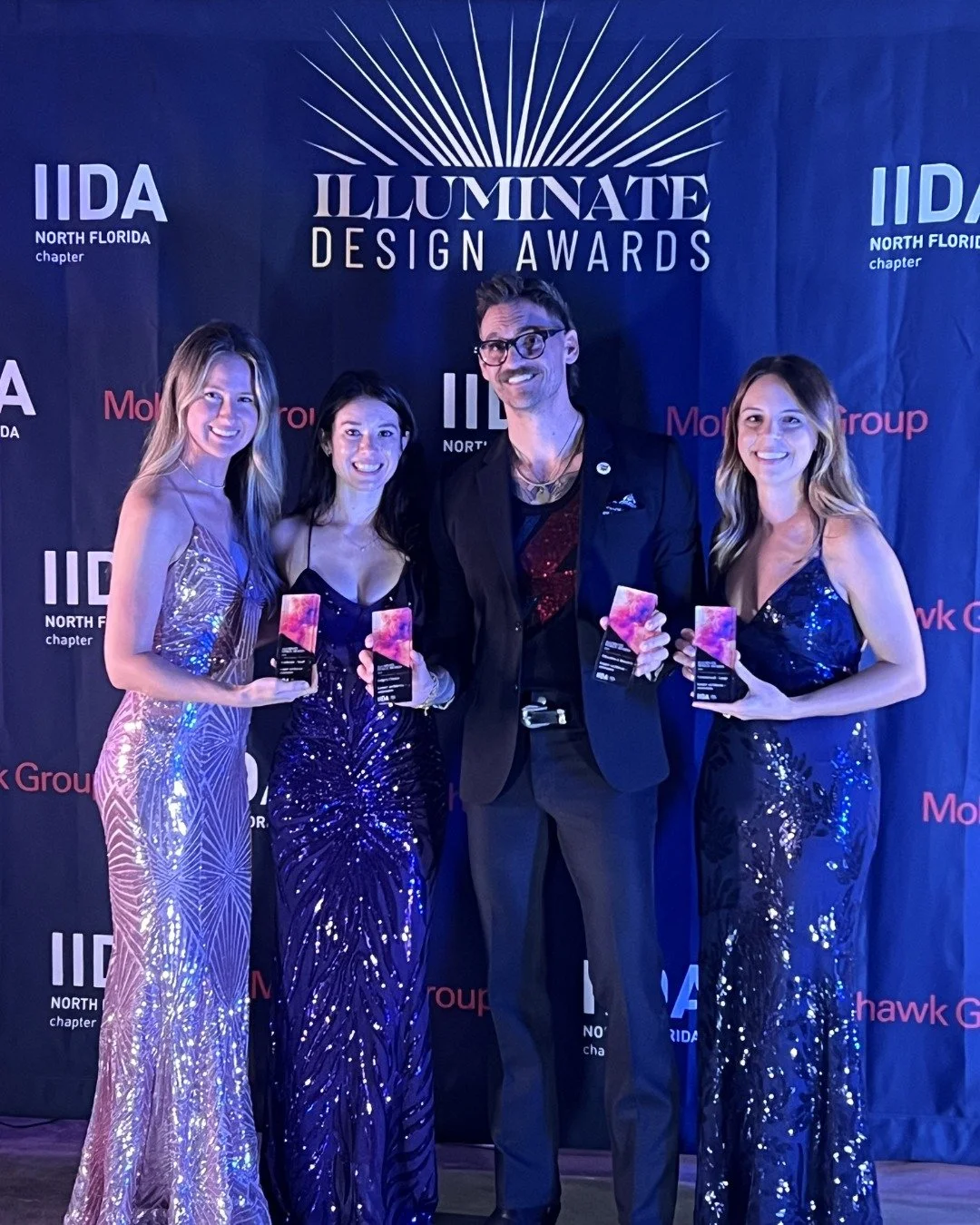 Our team had an unforgettable night at @iidanflchapter's 𝐈𝐥𝐥𝐮𝐦𝐢𝐧𝐚𝐭𝐞 𝐃𝐞𝐬𝐢𝐠𝐧 𝐀𝐰𝐚𝐫𝐝𝐬! Our team walked away incredibly proud and holding four major honors - including a top recognition of the night! 

Here is a look at the sweep:

?