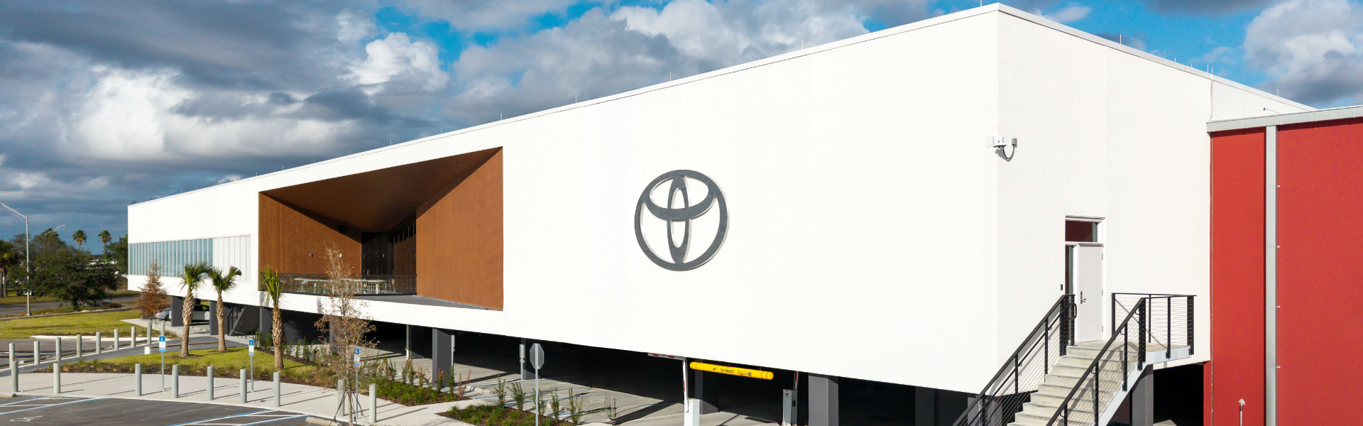 finished exterior photo of the vehicle processing facility