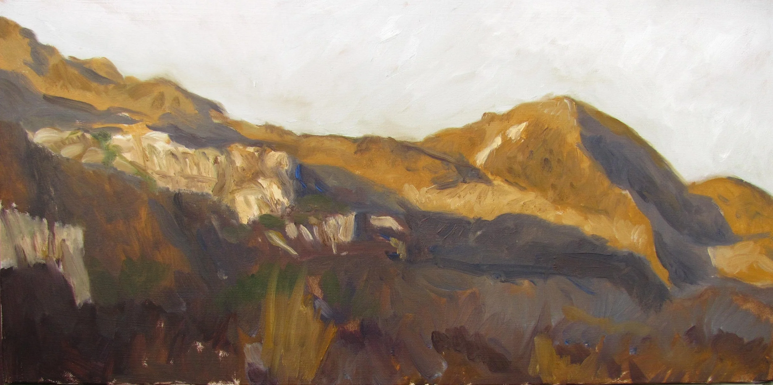  SANTA MONICA MOUNTAIN RIDGE  15 X 30 &nbsp; &nbsp;OIL / CANVAS 