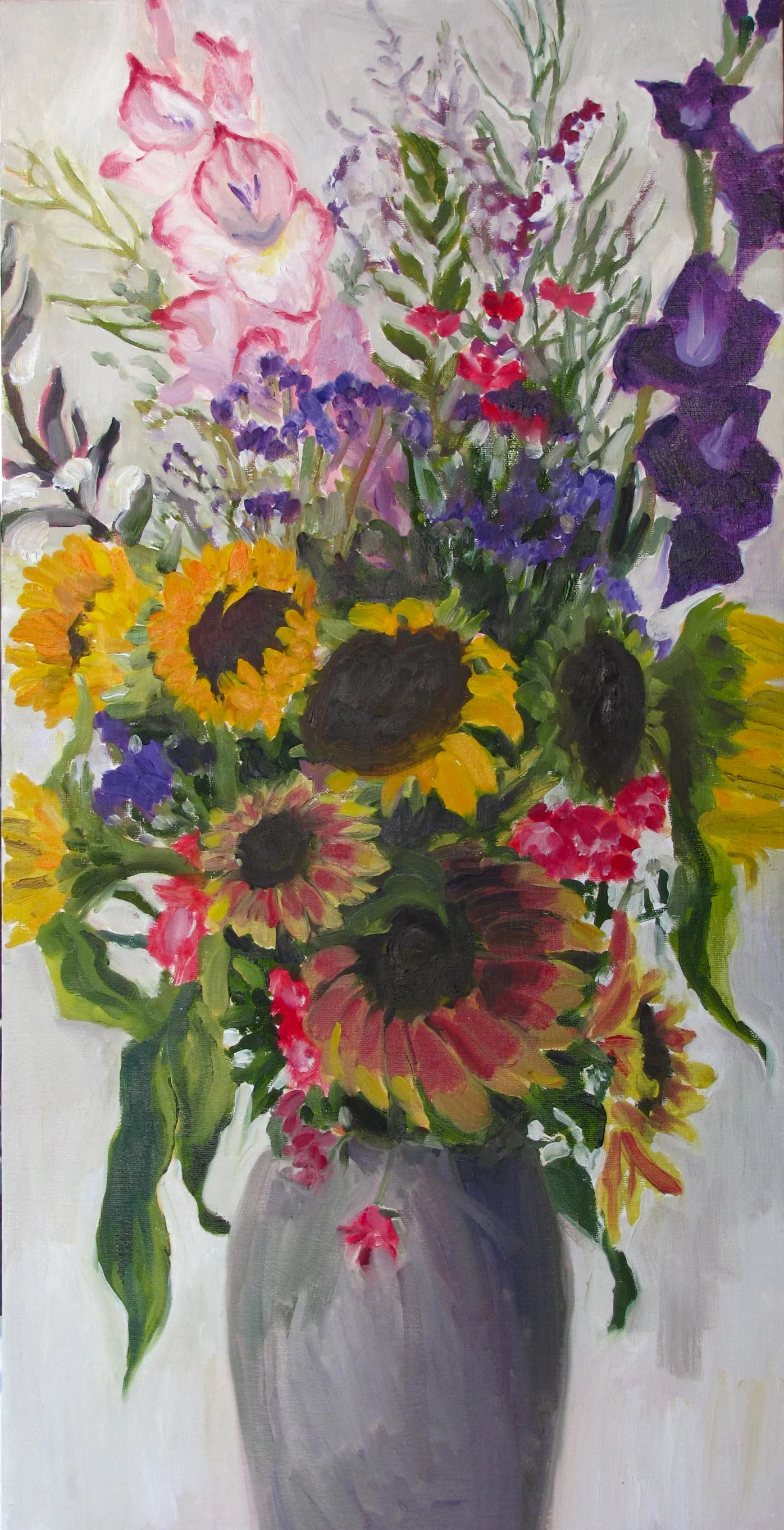  Lora's Birthday Bouquet  30 X 15 &nbsp; OIL / CANVAS   