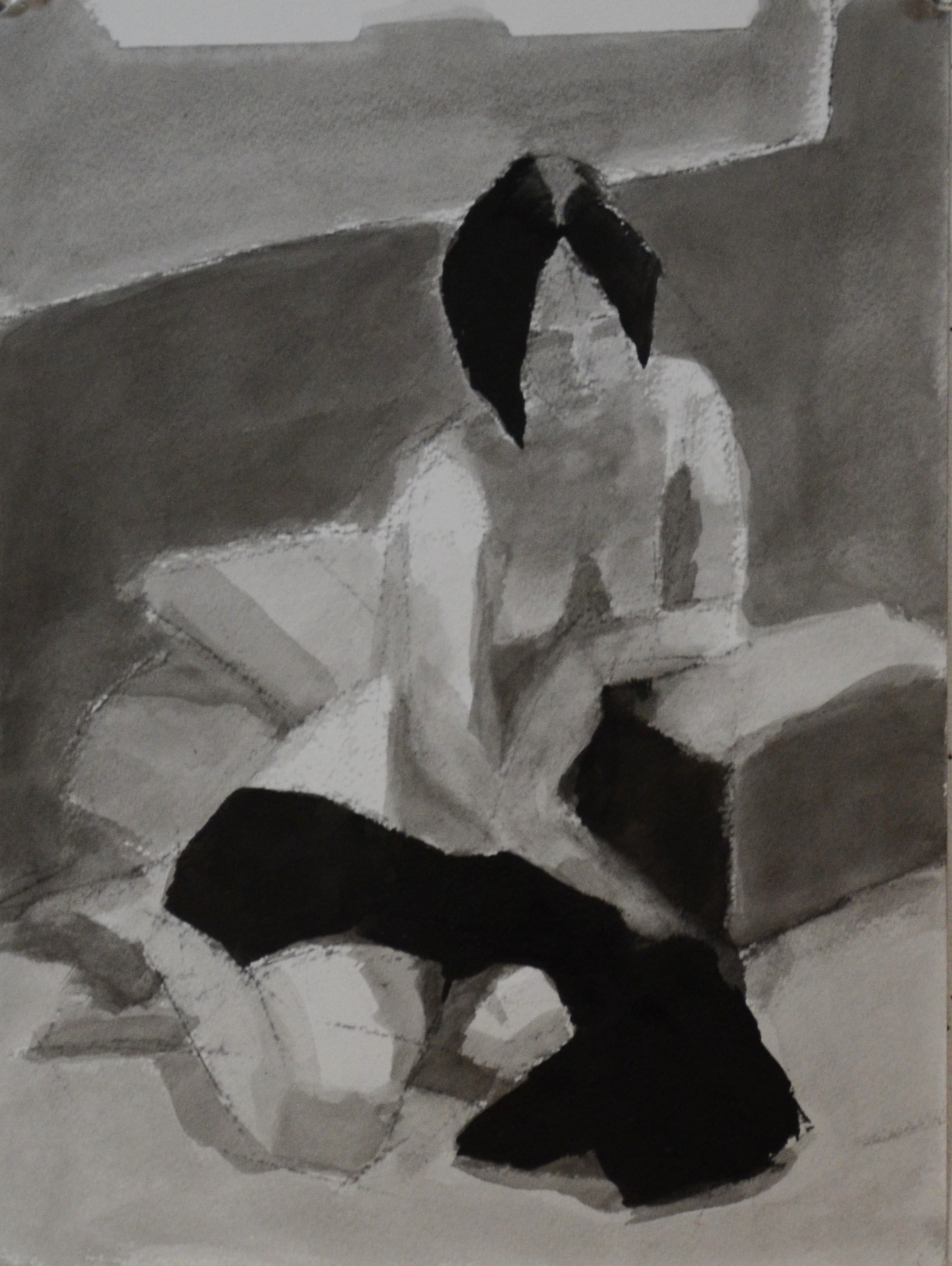 woman with shawl charcoal ink.JPG
