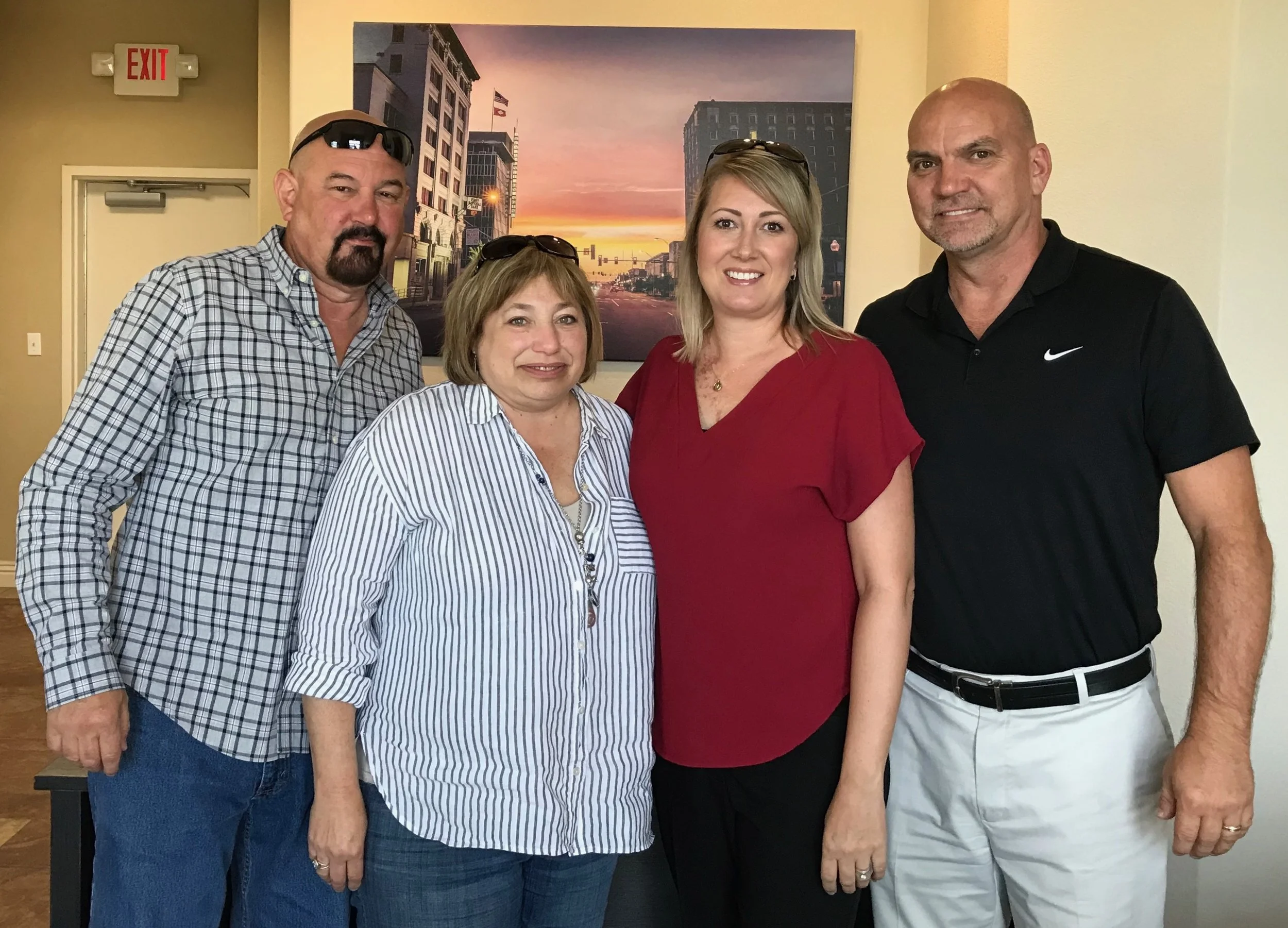 (L) Ron and Susan Tucker (R) Michelle and Bruce Spinas