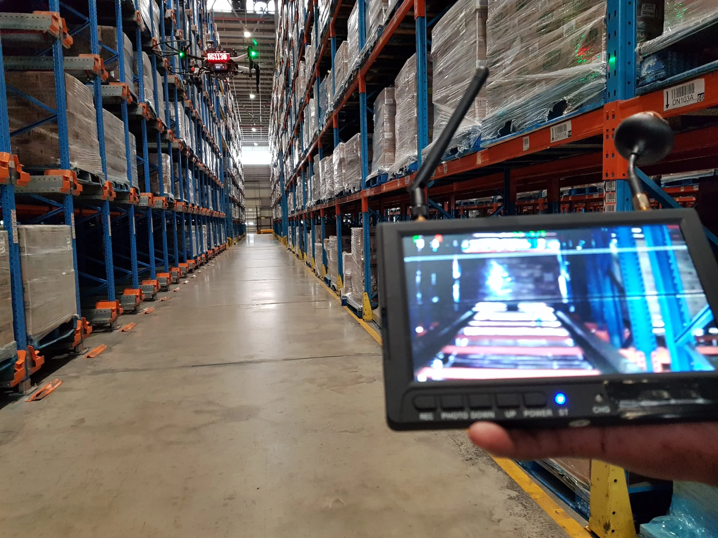 Drone in Warehouse